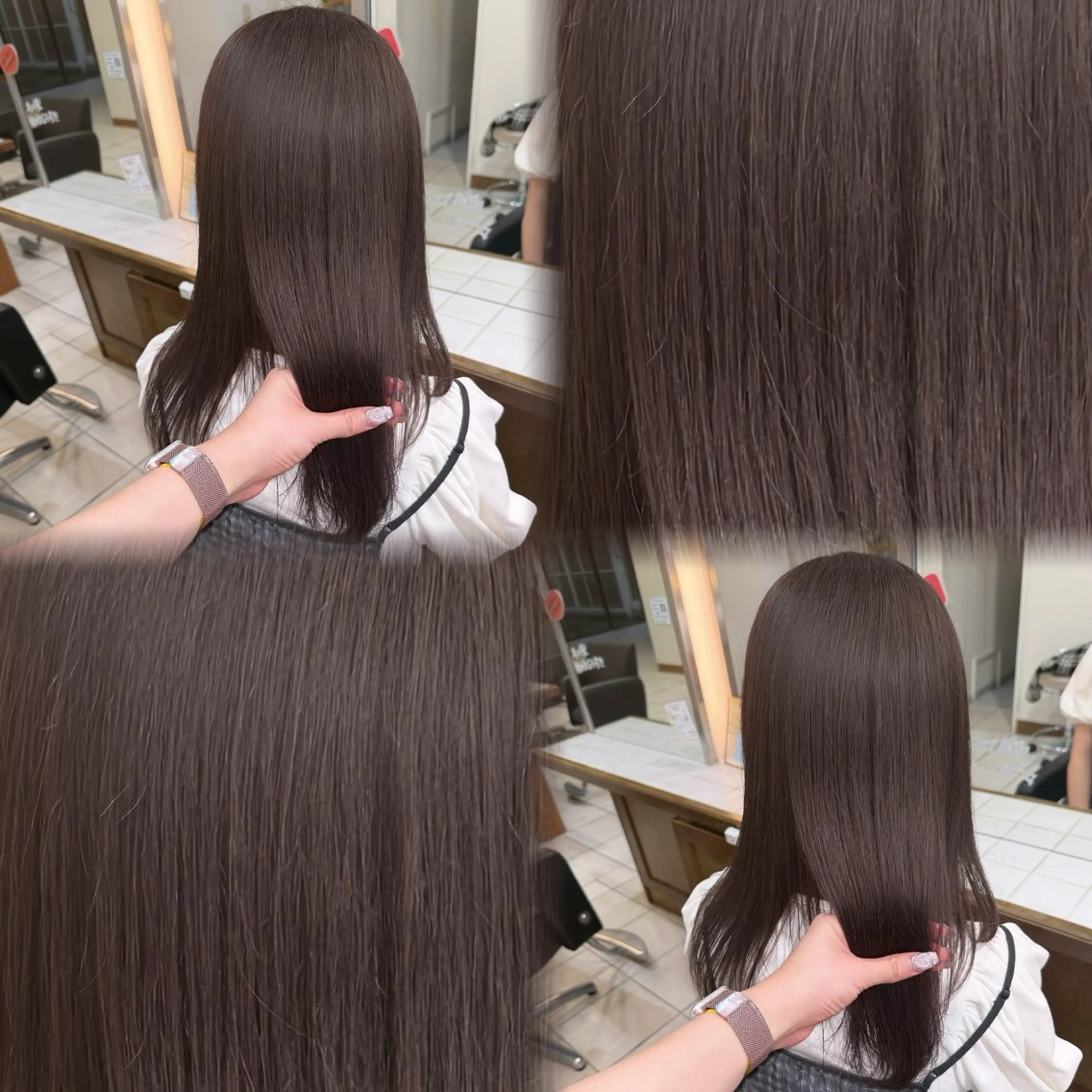 ミディアム カラー ヘアカラー 透明感カラー×レイヤ ー🧊横田 冴のヘアスタイル