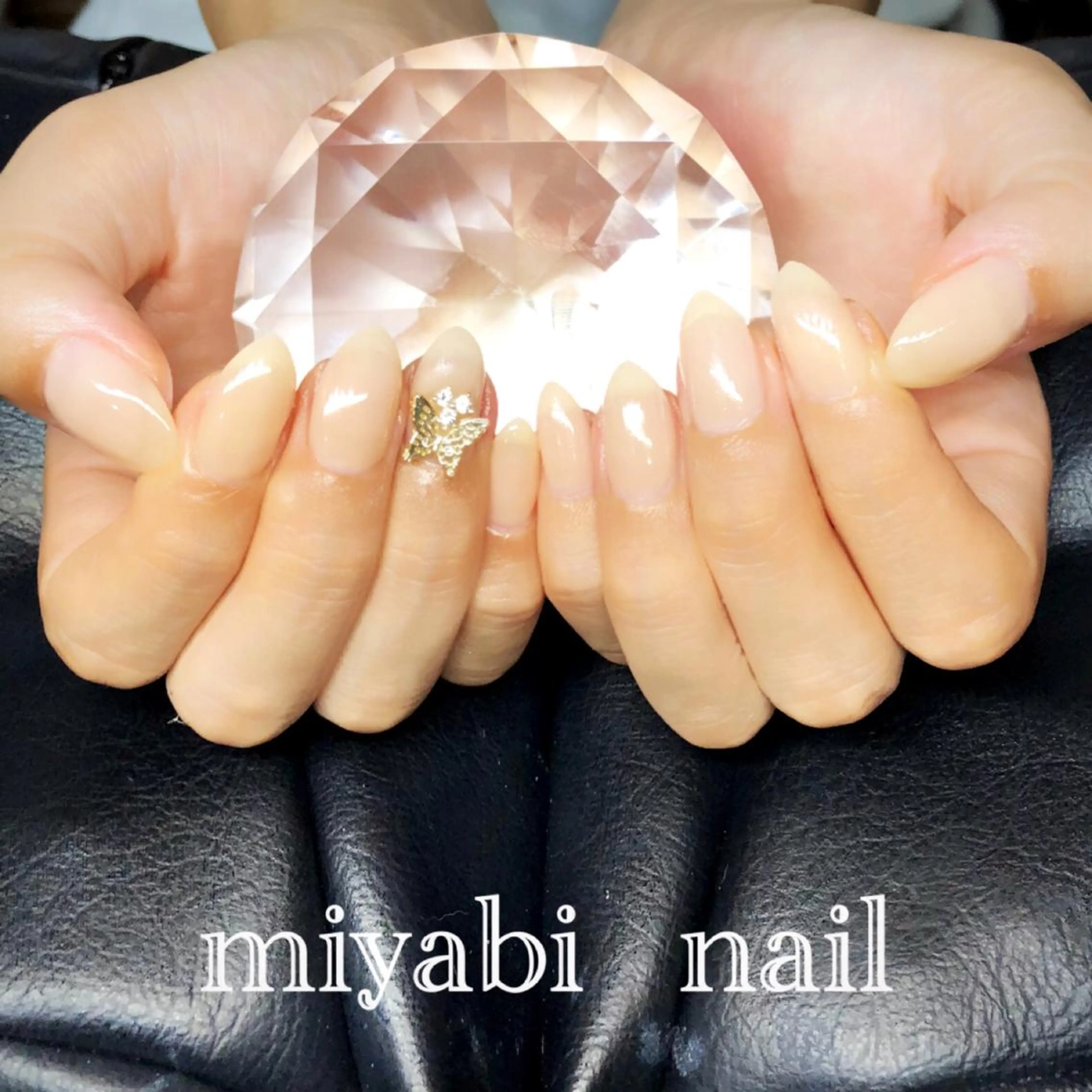 ネイル ジェルネイル シンプルネイル ハンドネイル miyabi nail 桂川駅近くのネイルデザイン