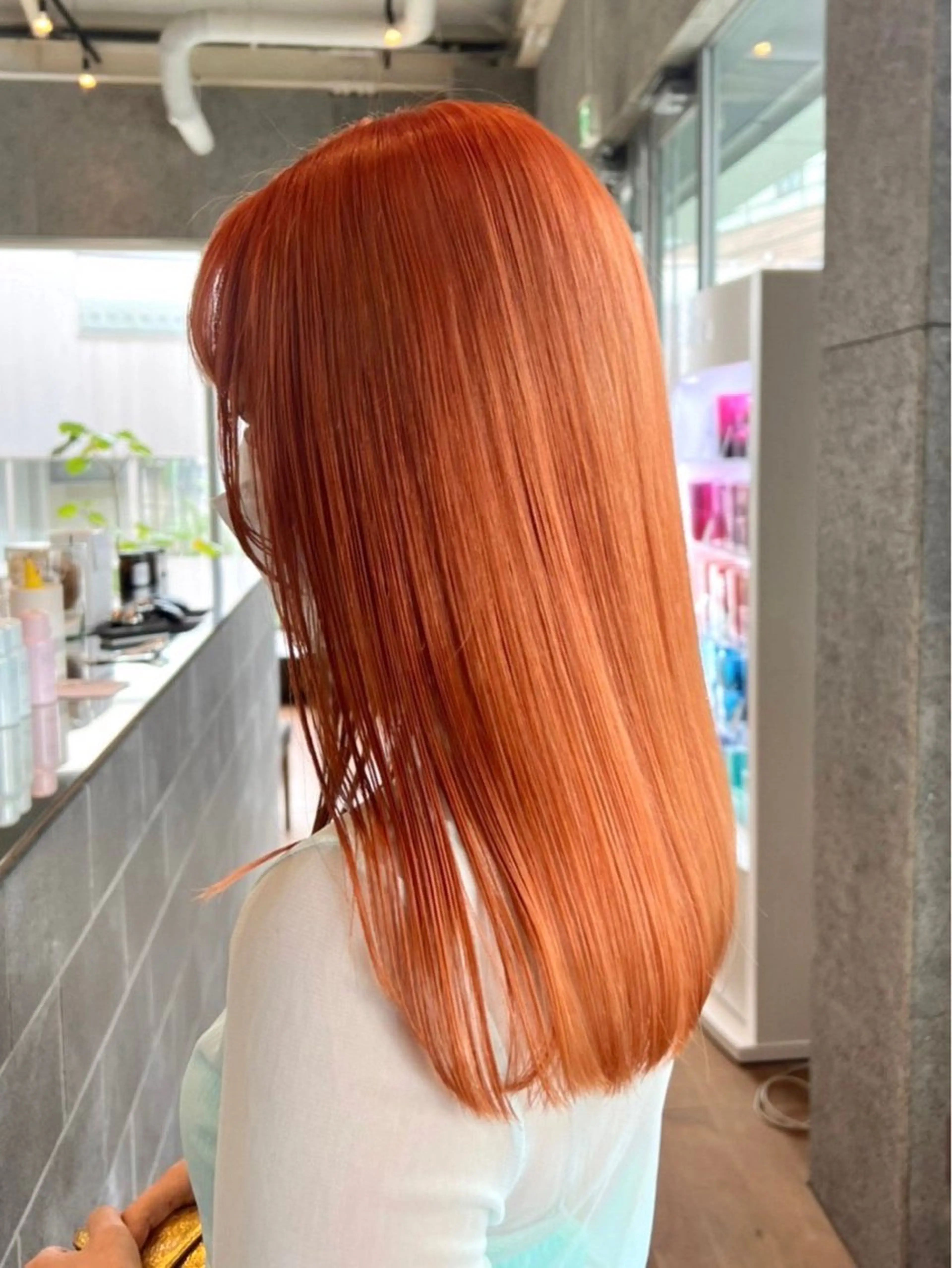 ミディアム カラー ヘアカラー トリートメント ボブ/レイヤー/ ハッシュカット/河内のヘアスタイル