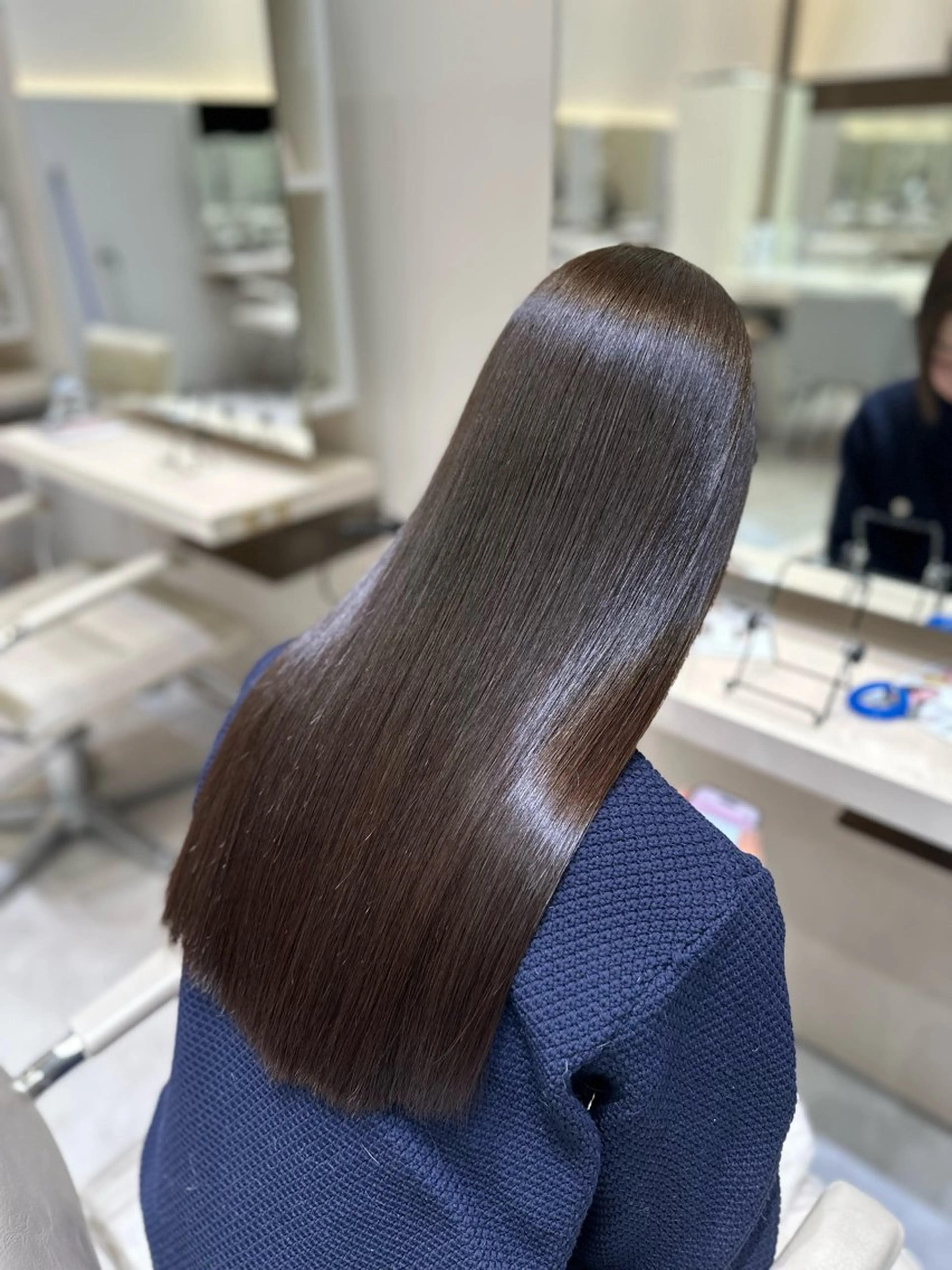 ロング 縮毛矯正 縮毛矯正特化 k-two土田陸登のヘアスタイル