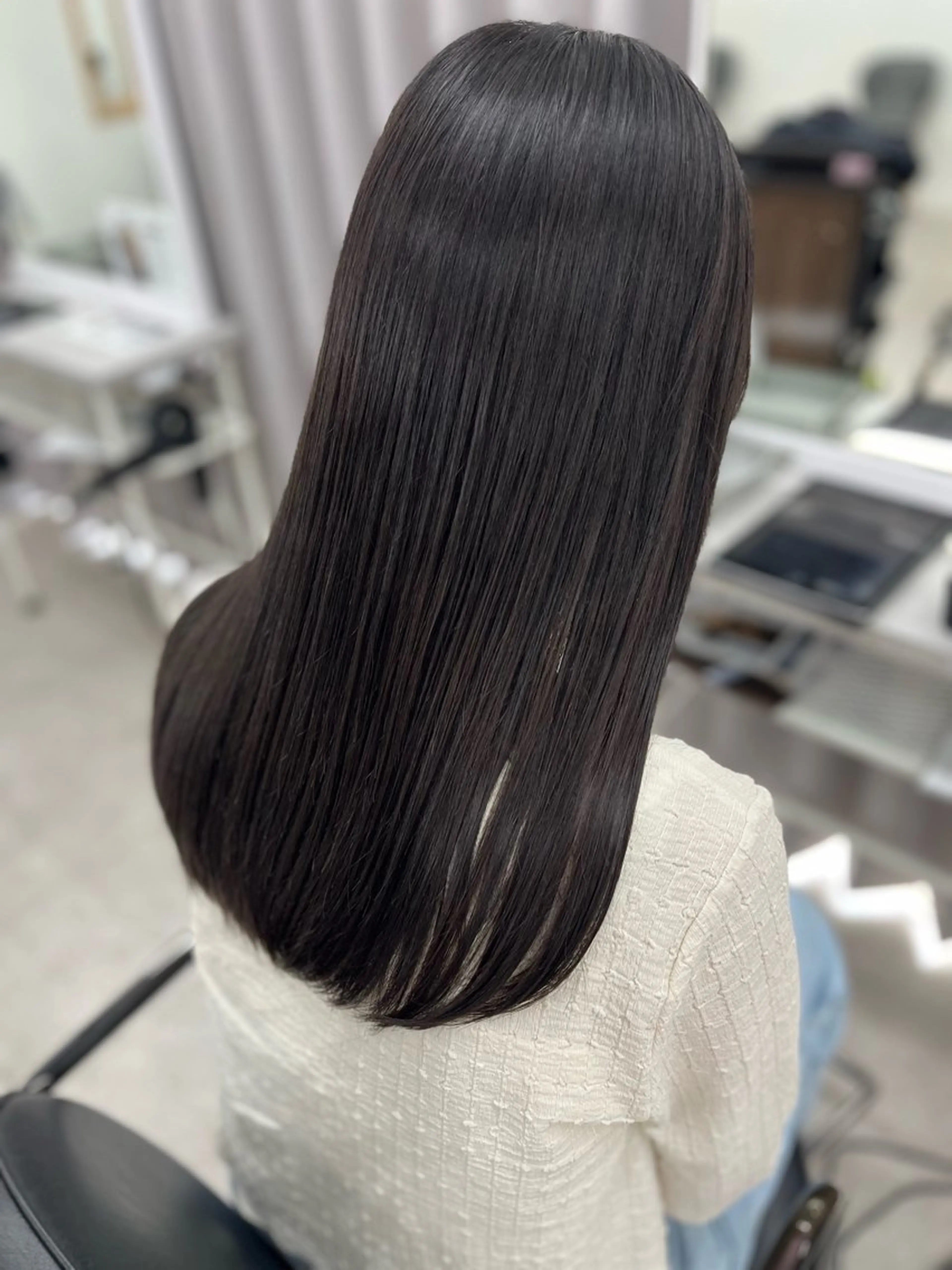 ロング カラー ブラウンカラー ラベンダーカラー カット ヘアカラー トリートメント 🫧ぷる艶カラー🫧 Yuubi🦩のヘアスタイル