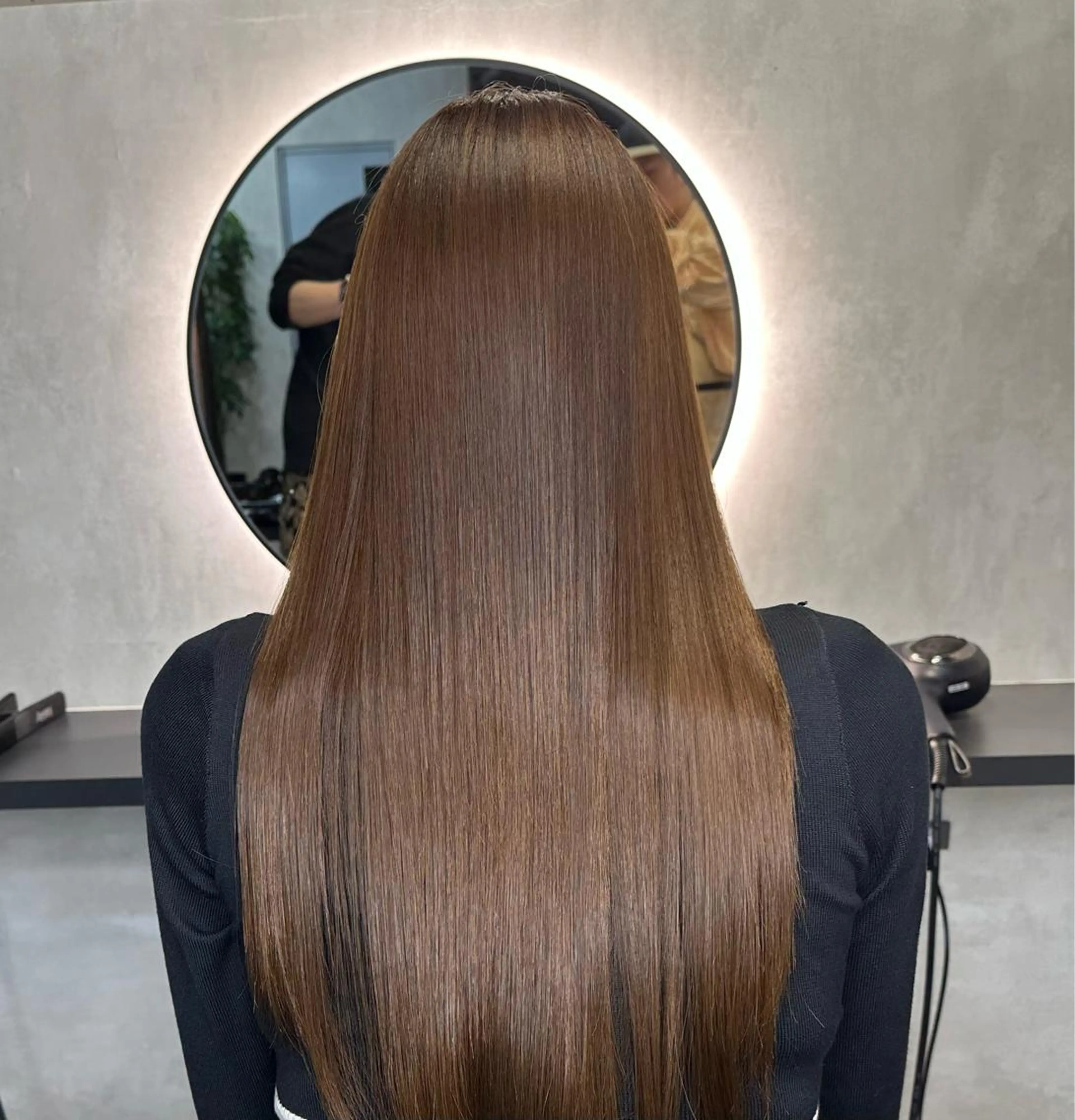 ロング カラー パーマ 髪質改善 トリートメント カット ヘアカラー 縮毛矯正 トリートメント 縮毛矯正/髪質改善 韓国風/MIKIYAのヘアスタイル