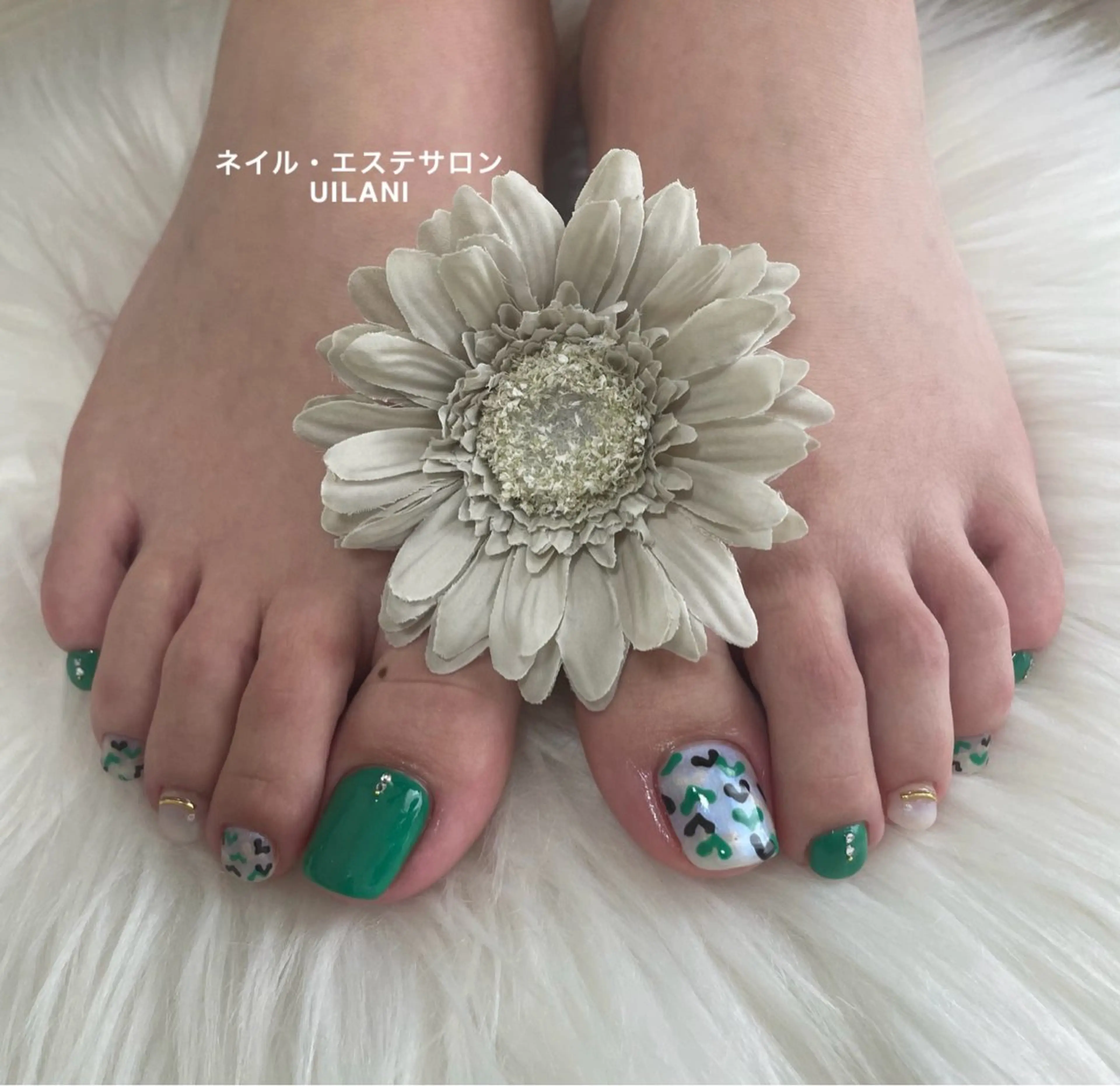 フットネイルオフなし（デザイン6本まで）の写真