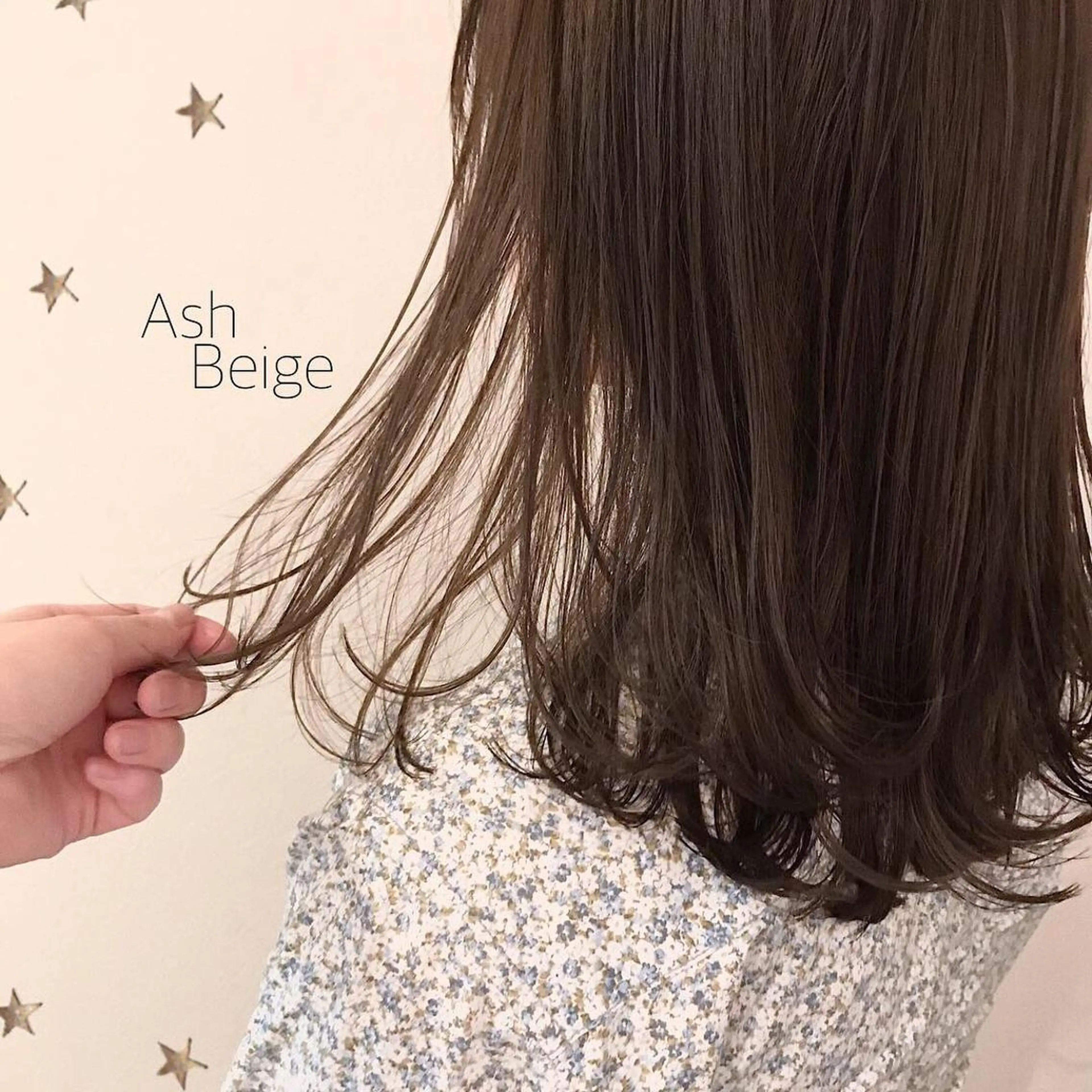 ミディアム カラー 市川 千夏のヘアスタイル