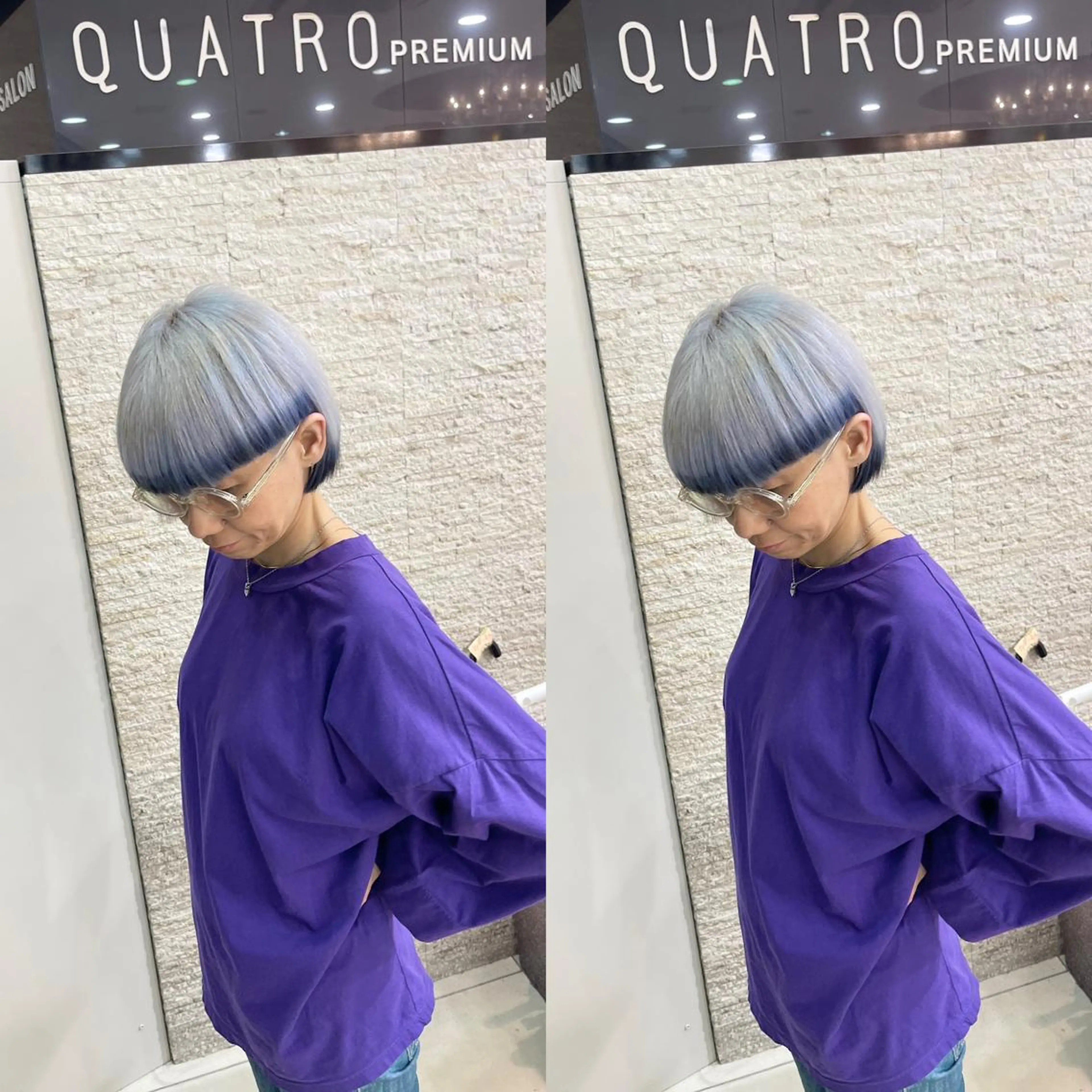 ショート ヘアカラー トリートメント Y Uのヘアスタイル