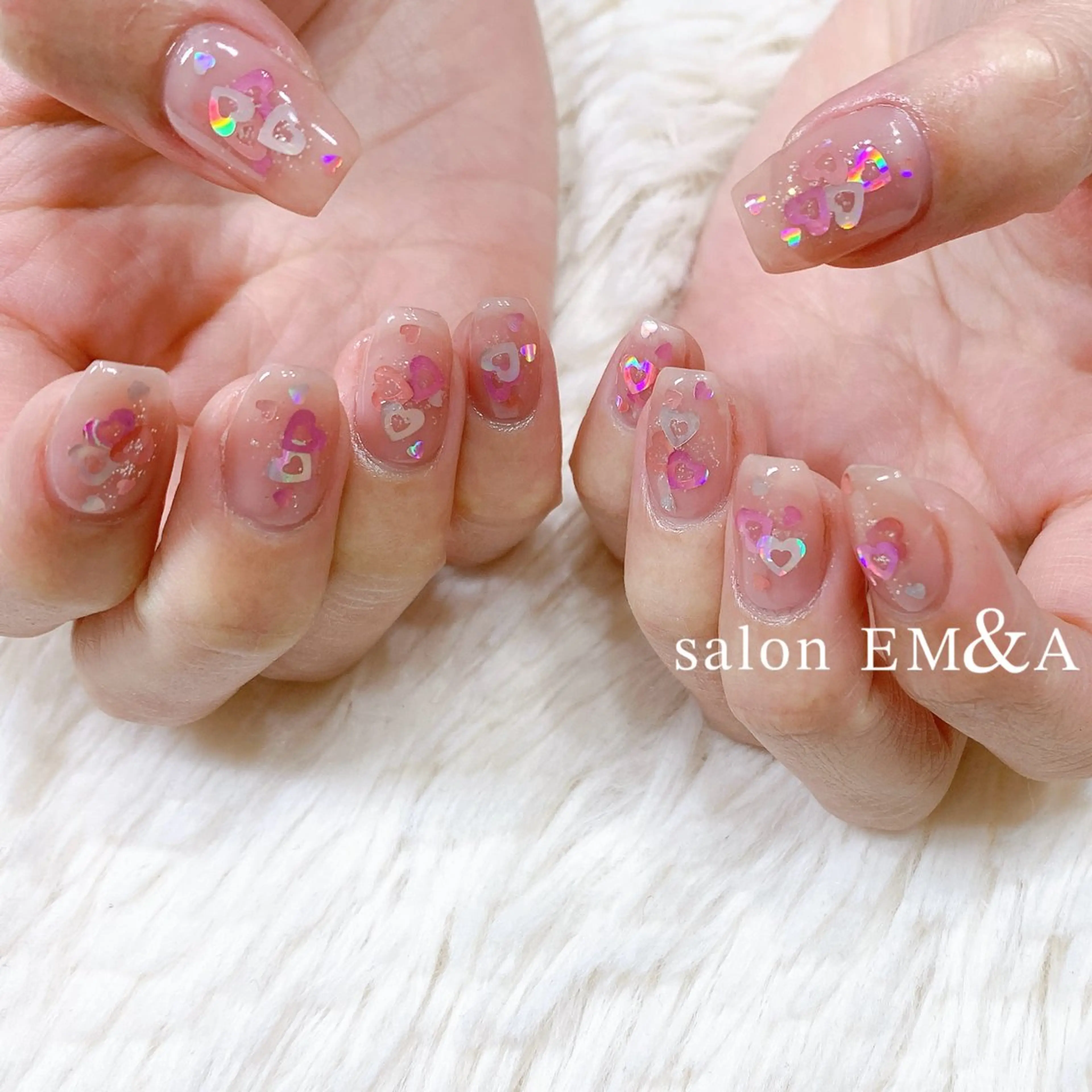 ネイル ハート salon EM&A emiのネイルデザイン