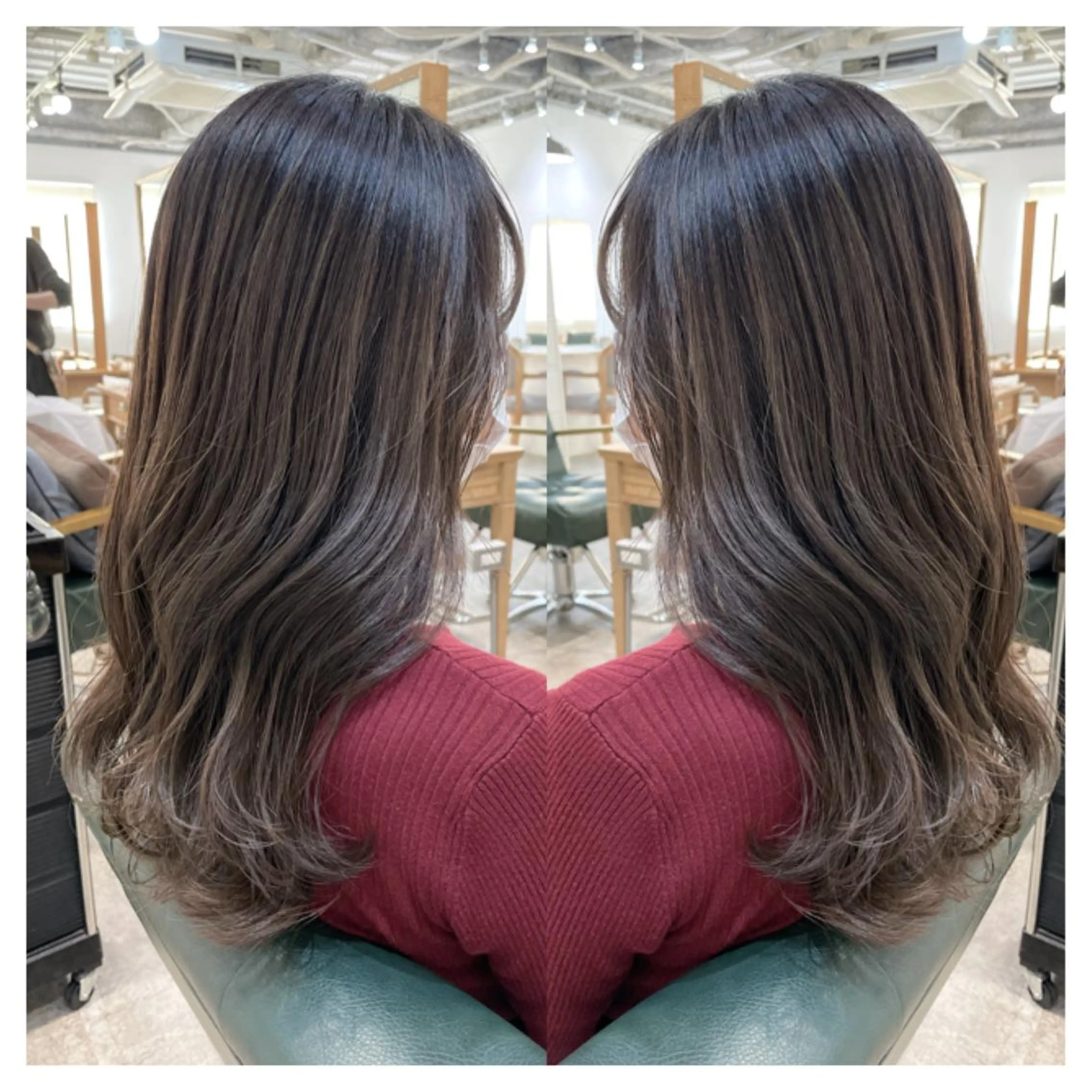 ロング カラー カット ヘアカラー トリートメント 村山 茉衣のヘアスタイル