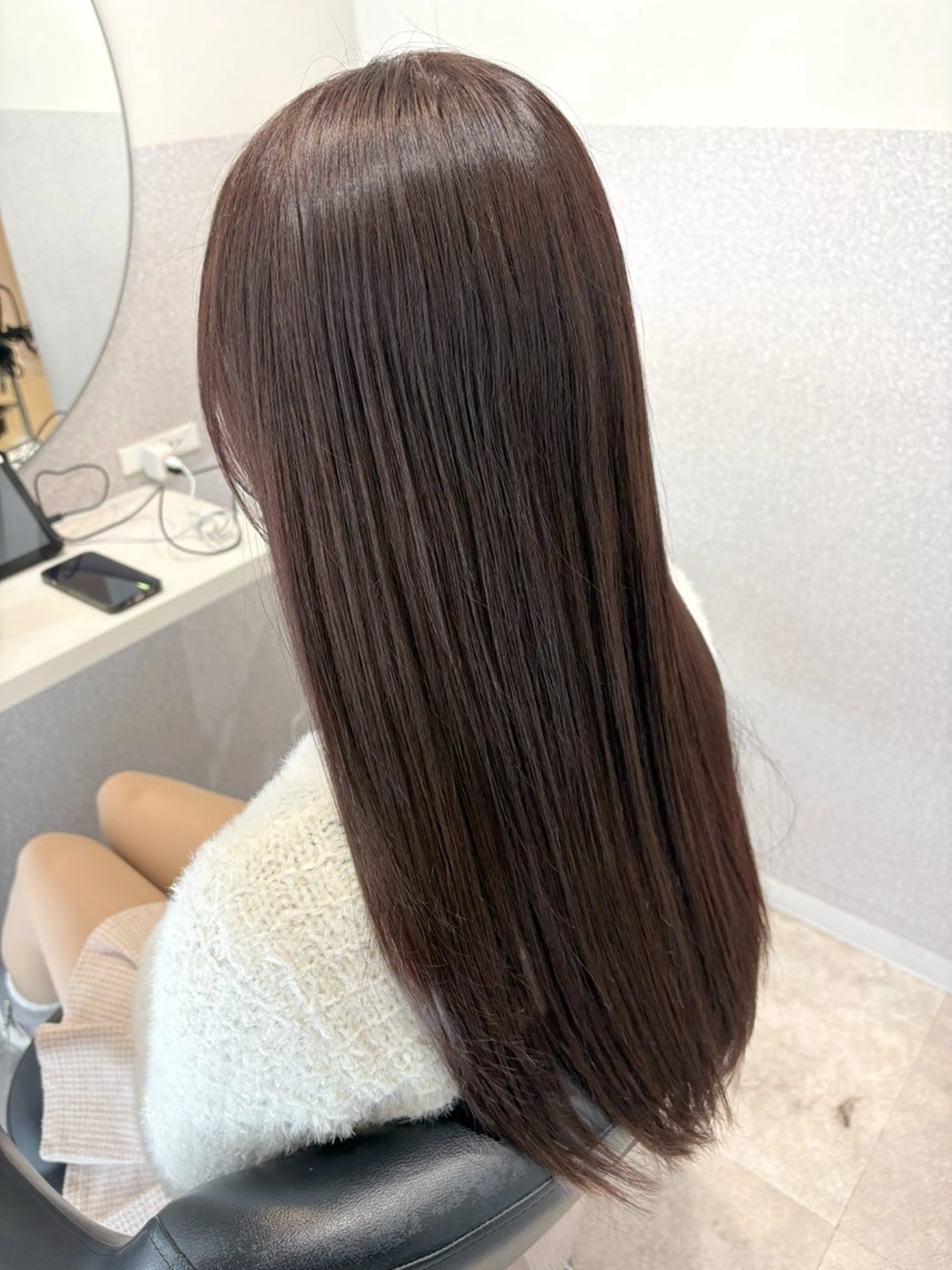 ロング カラー ラベンダーカラー ラベンダーピンク ピンクカラー カット ヘアカラー 女性リピ90%🍨 🩷佐藤みずきのヘアスタイル