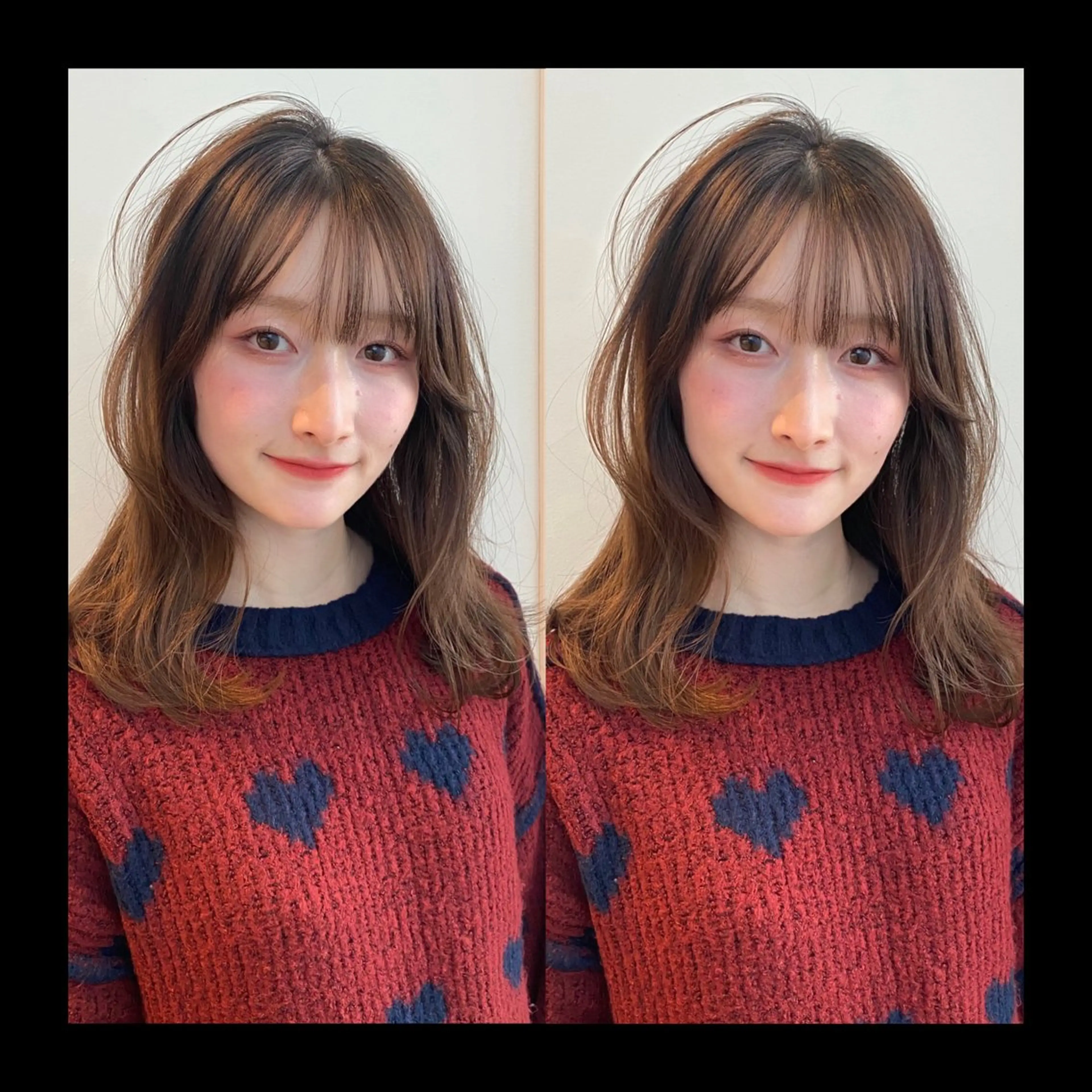 ミディアム カラー カット ヘアカラー トリートメント mai / linoah˚✧のヘアスタイル