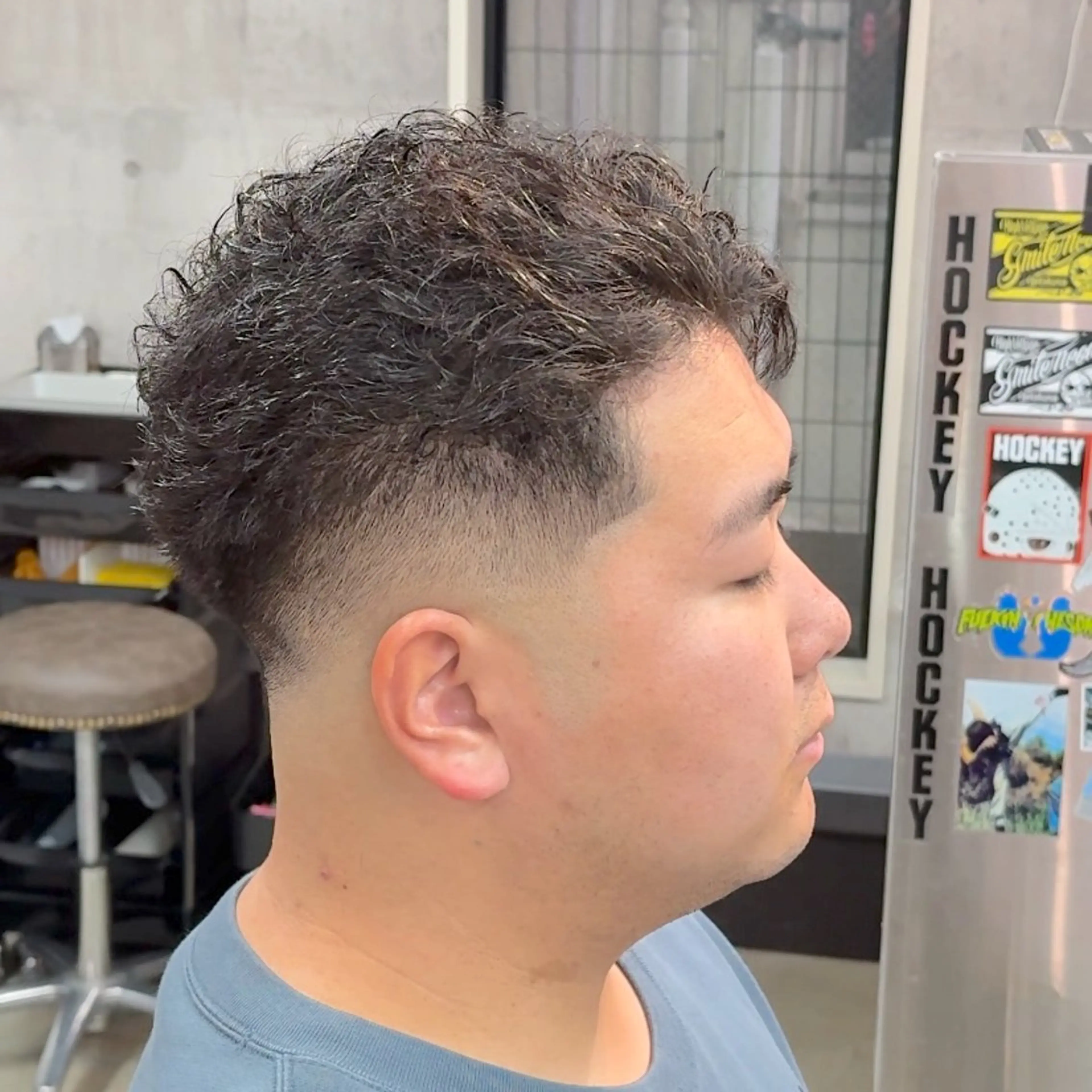 ショート パーマ ヘアアレンジ メンズ MENIN メンズ サロン　望月　涼太のヘアスタイル