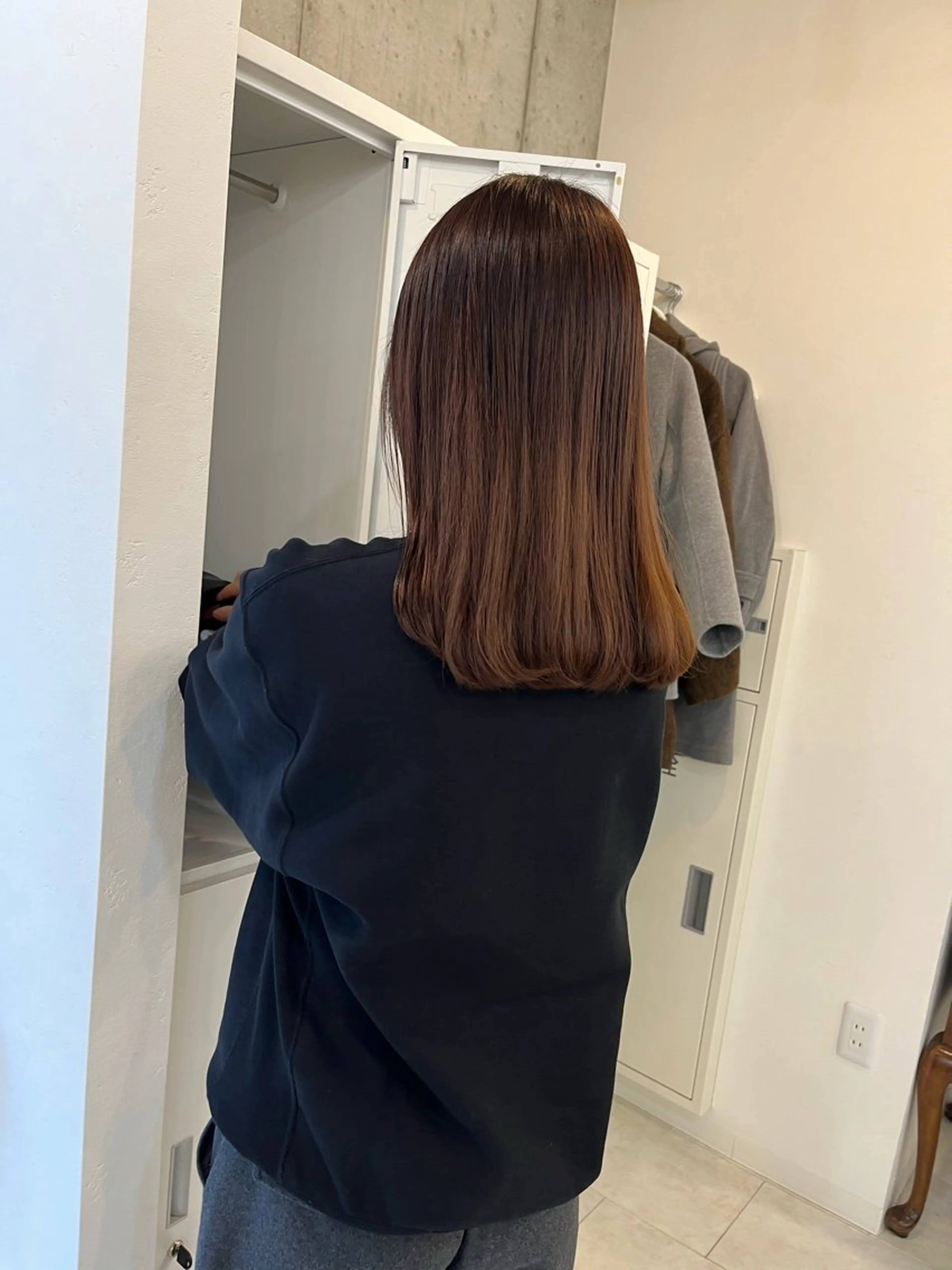 ミディアム カラー カット ヘアカラー eri kinjoのヘアスタイル