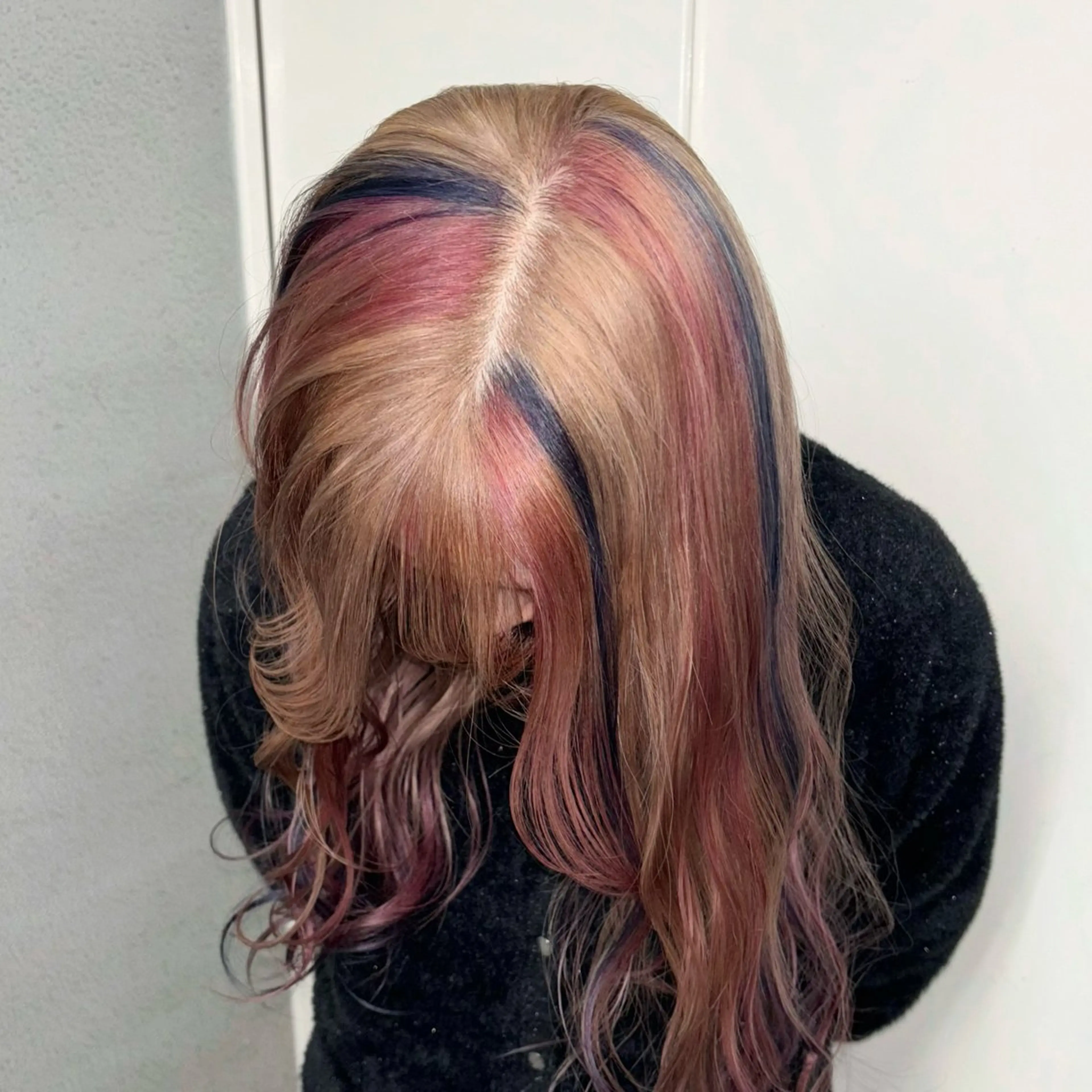 ミディアム カラー 💫miyu💫デザ インカラー/アレンジのヘアスタイル