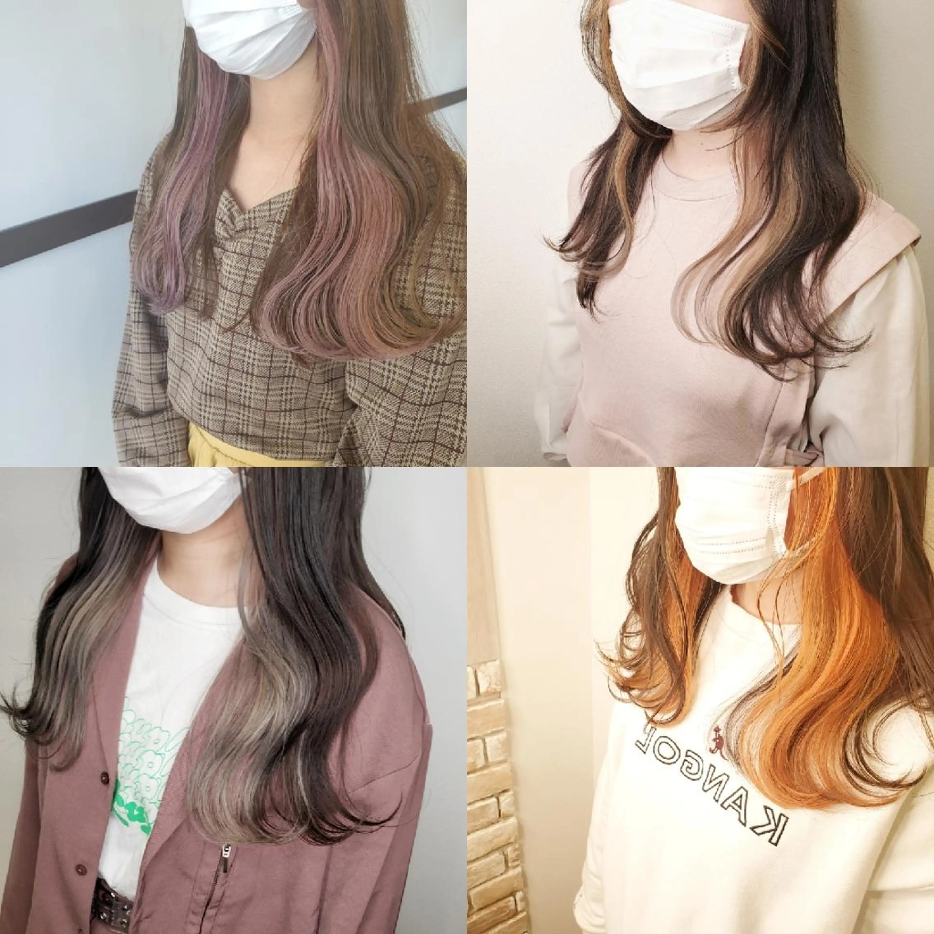 セミロング カラー インナーカラー ヘアカラー トリートメント レイヤーカット/ ウルフカット/大橋 のヘアスタイル