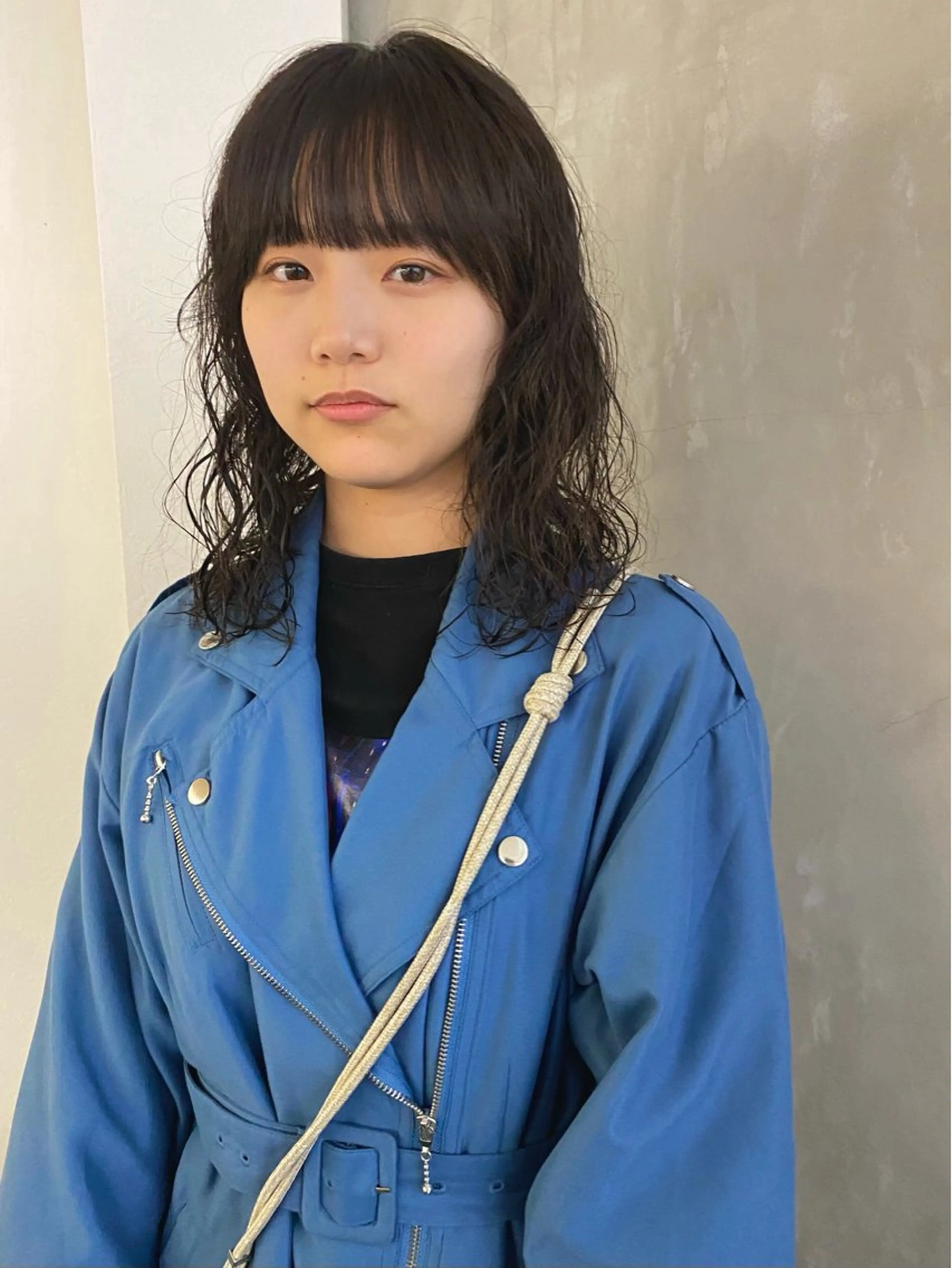 ミディアム カラー パーマ ミディアムパーマ ブラウンカラー カット ヘアカラー パーマ トリートメント 森貴裕/ベージュ/ パーマ/オリーブのヘアスタイル