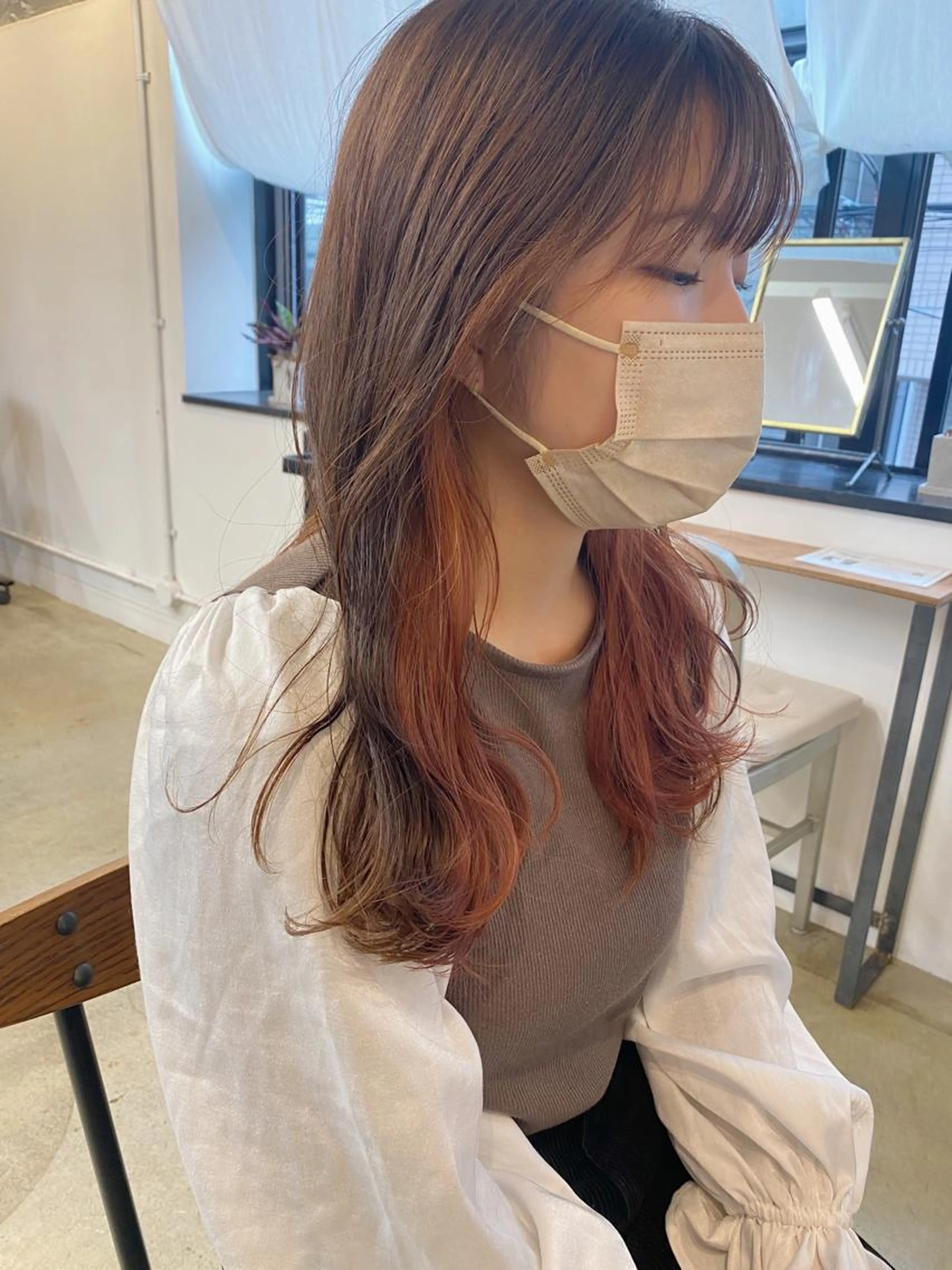 🔥今月限定クーポン🔥大人気メニュー!カット+イヤリングカラー(インナーカラー+ケアワンカラー)+トリートメンの写真