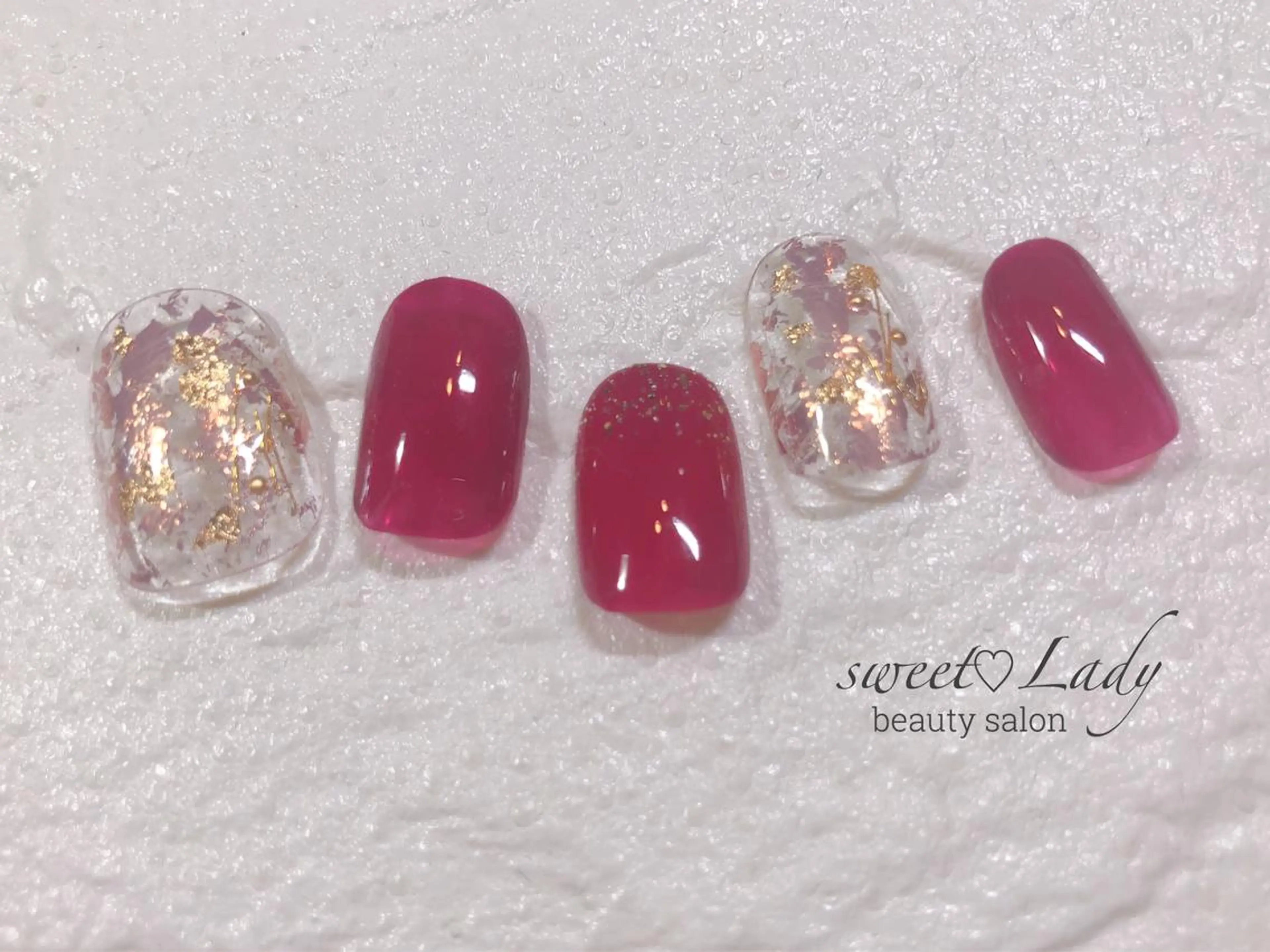 【トキメキコース】＊ワンカラー／グラデーション＊両手合わせてデザイン・アート5本までの写真