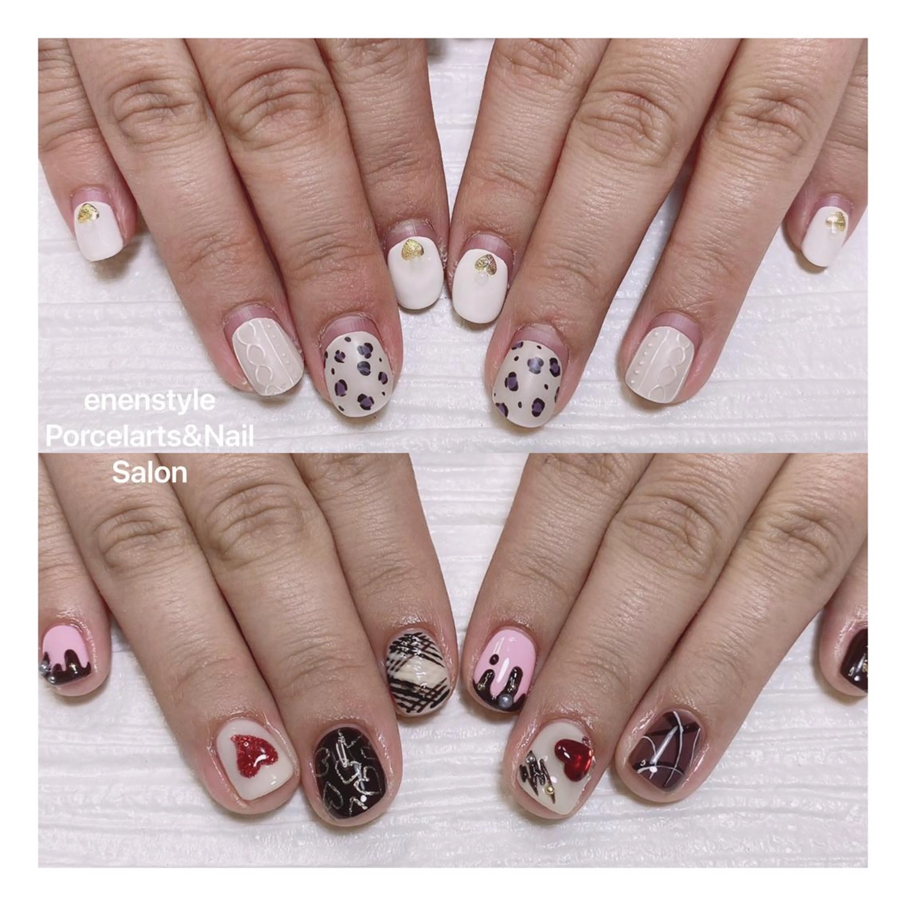 ショート ネイル ハンドネイル 👑enen style👑のネイルデザイン