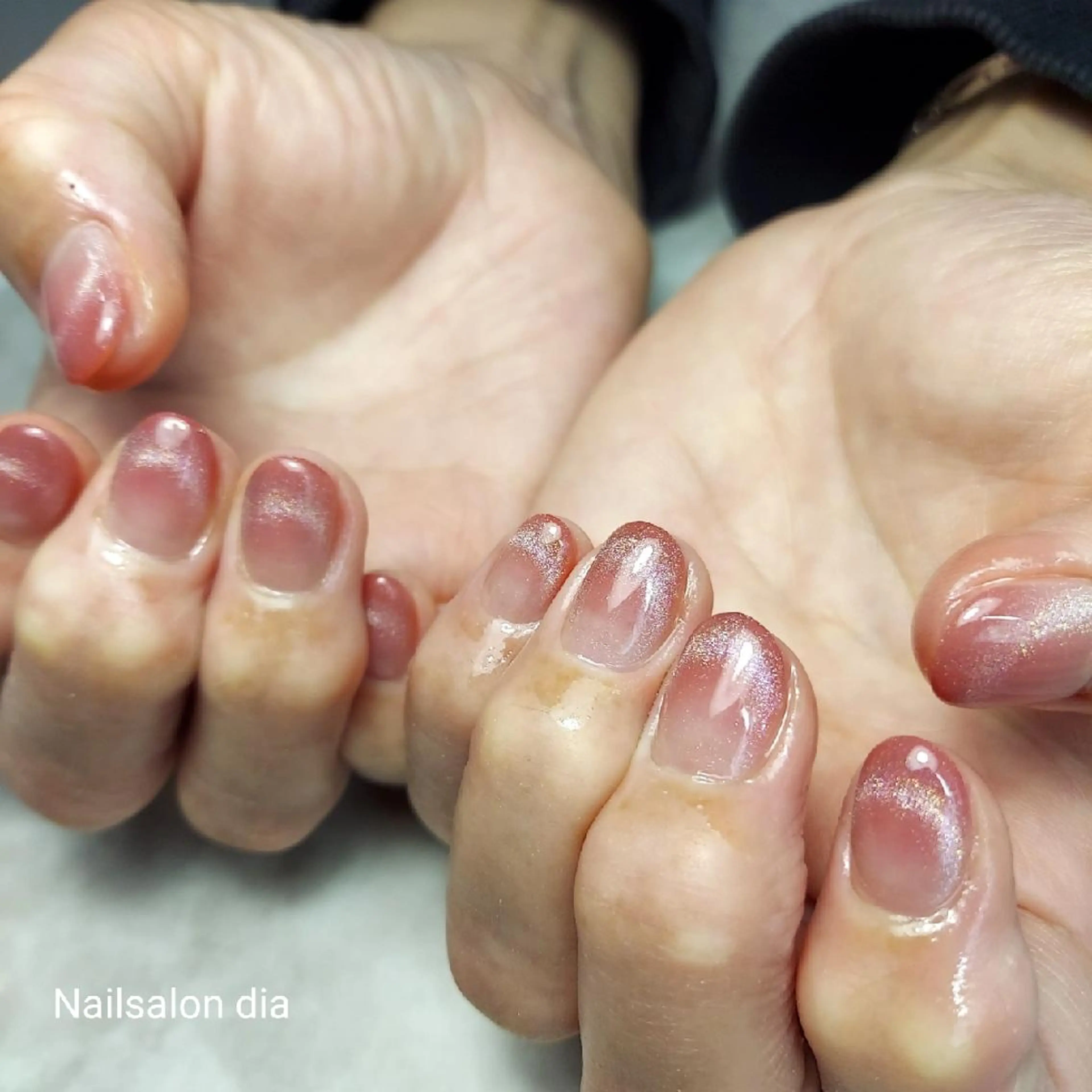 ネイル チークネイル フラワーネイル キラキラネイル マグネットネイル ミラーネイル ハンドネイル 栗東駅 徒歩10分 ネイルサロン ディアのネイルデザイン