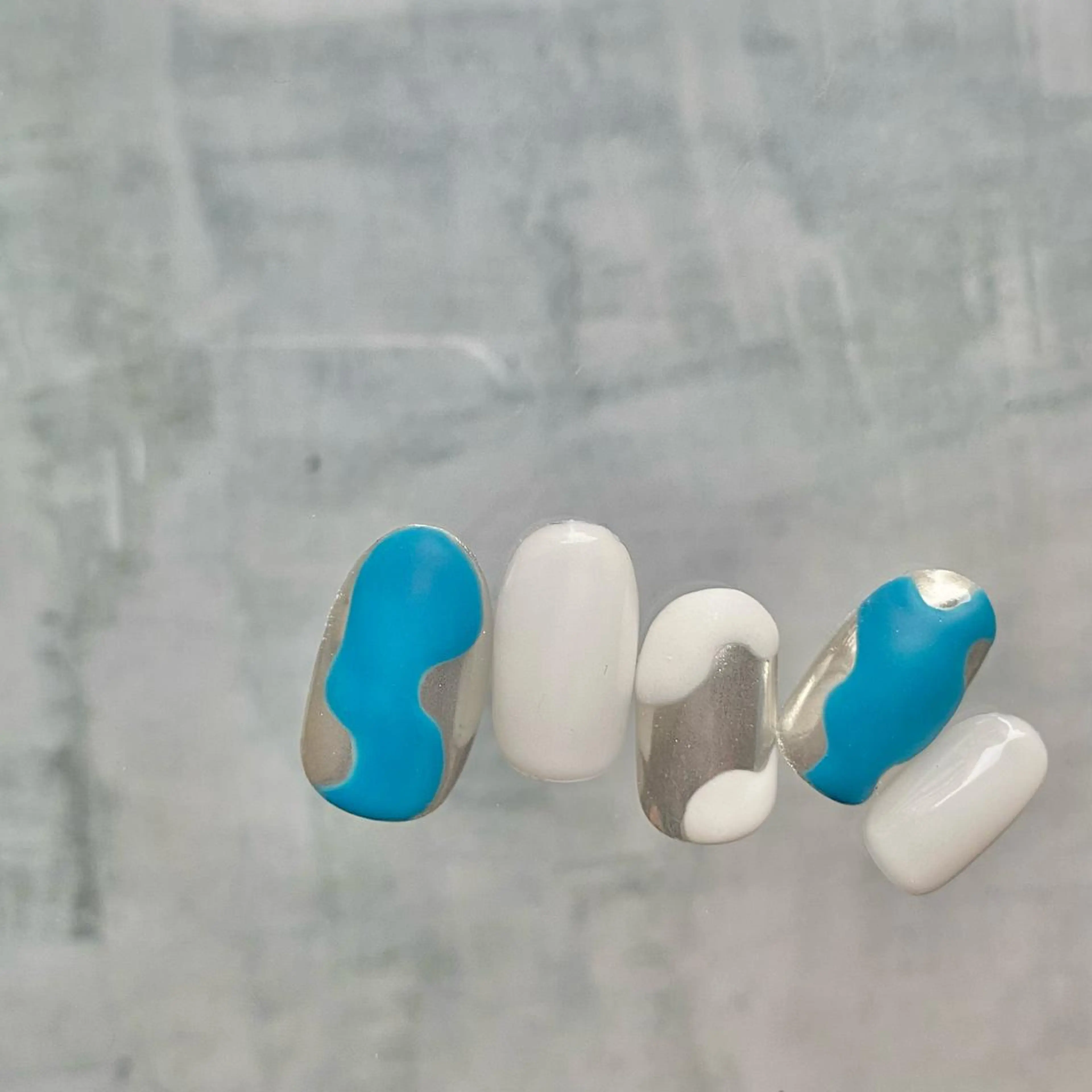 ネイル アートネイル フットネイル ニュアンスネイル 冬ネイル 山田 貴子のネイルデザイン