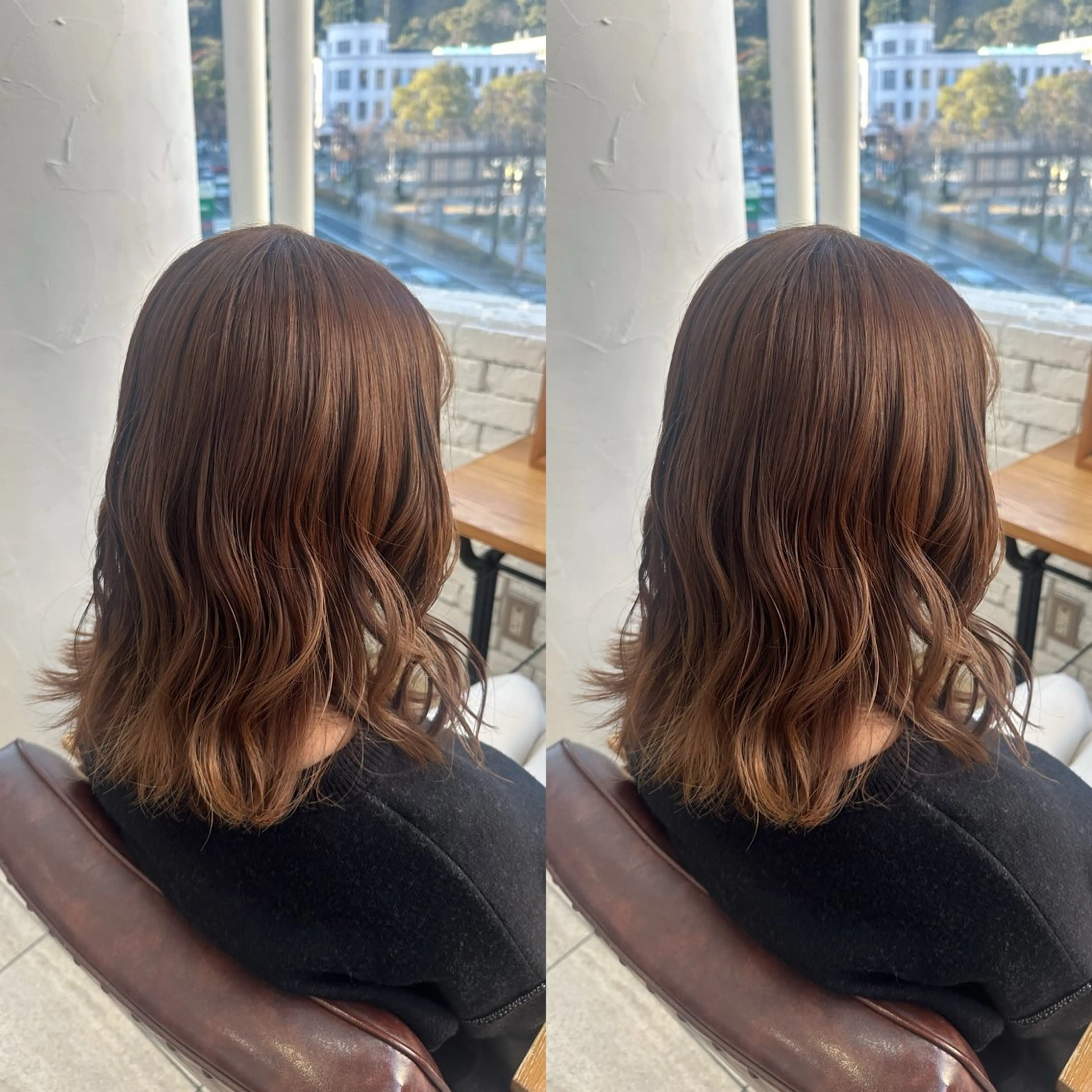 ミディアム ヘアカラー belle/ karin💠のヘアスタイル