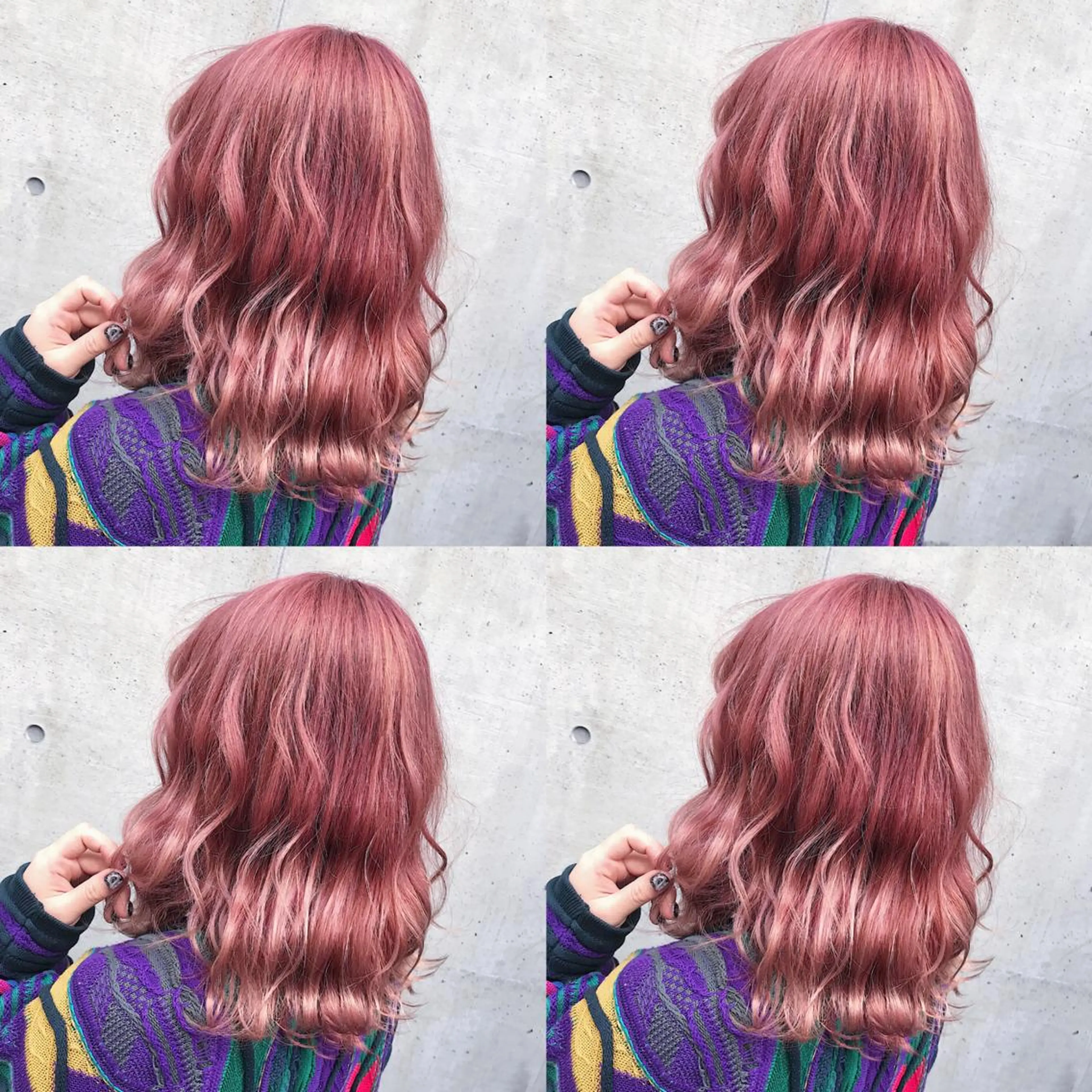 ミディアム カラー ヘアアレンジ ヘアカラー トリートメント TAKUMAブリーチ /切りっぱなし🪽のヘアスタイル