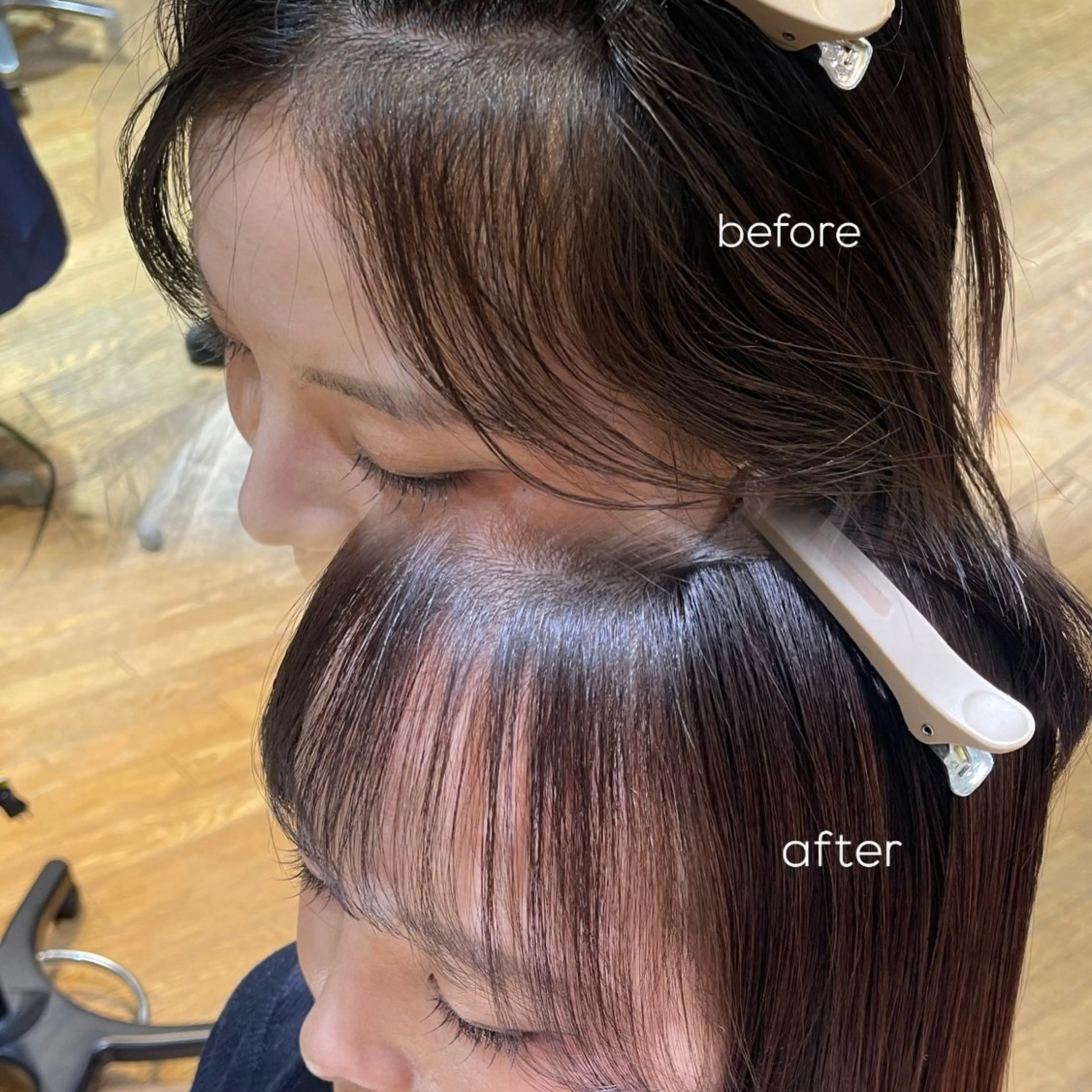 セミロング パーマ セミロングパーマ パーマ 縮毛矯正 縮毛矯正/レイヤー 🌙児玉光瑠のヘアスタイル