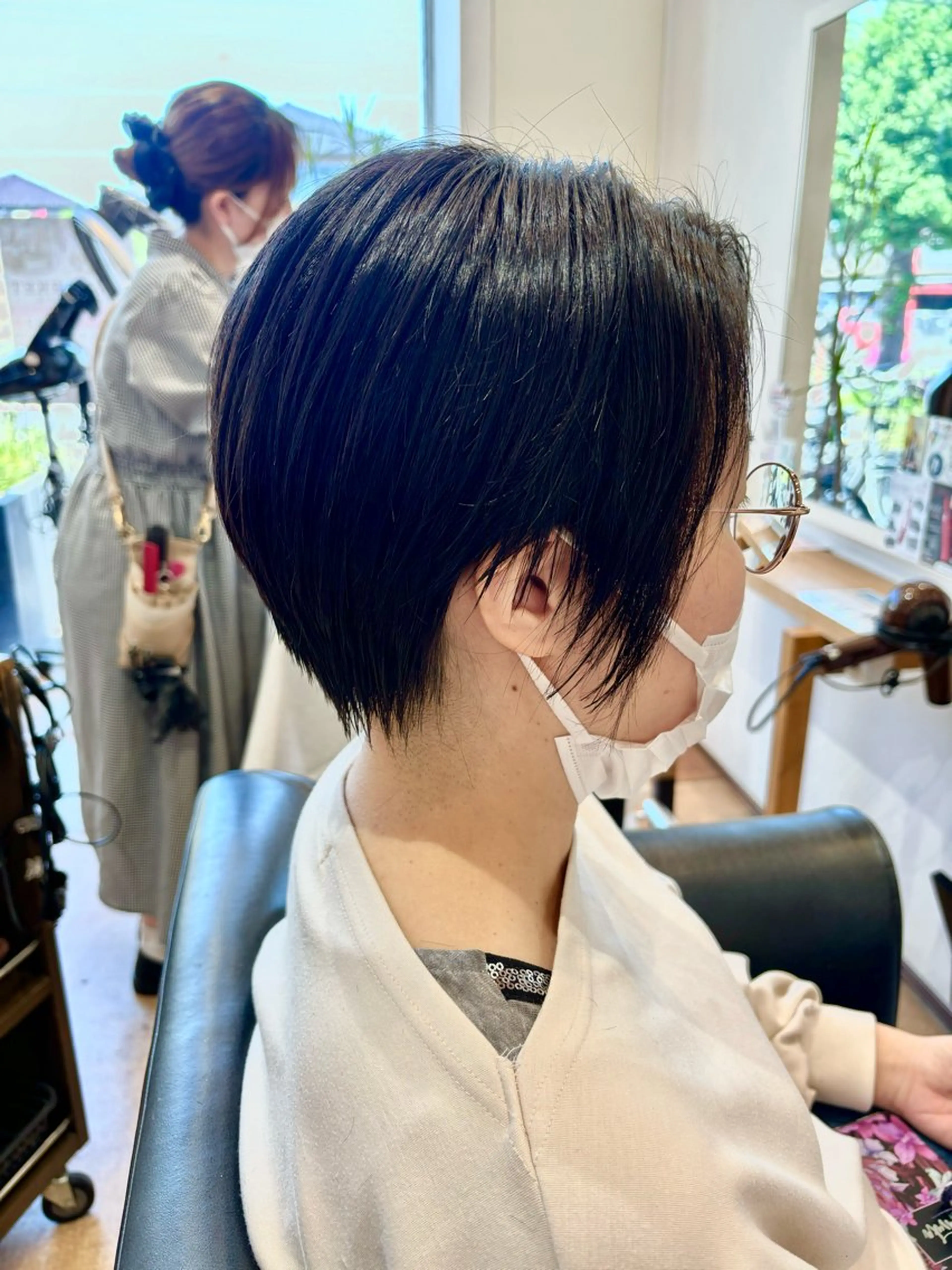 ショート ボブ ショートヘア 縮毛矯正 秋山知穂ショート/ 縮毛矯正はお任せ🧸のヘアスタイル