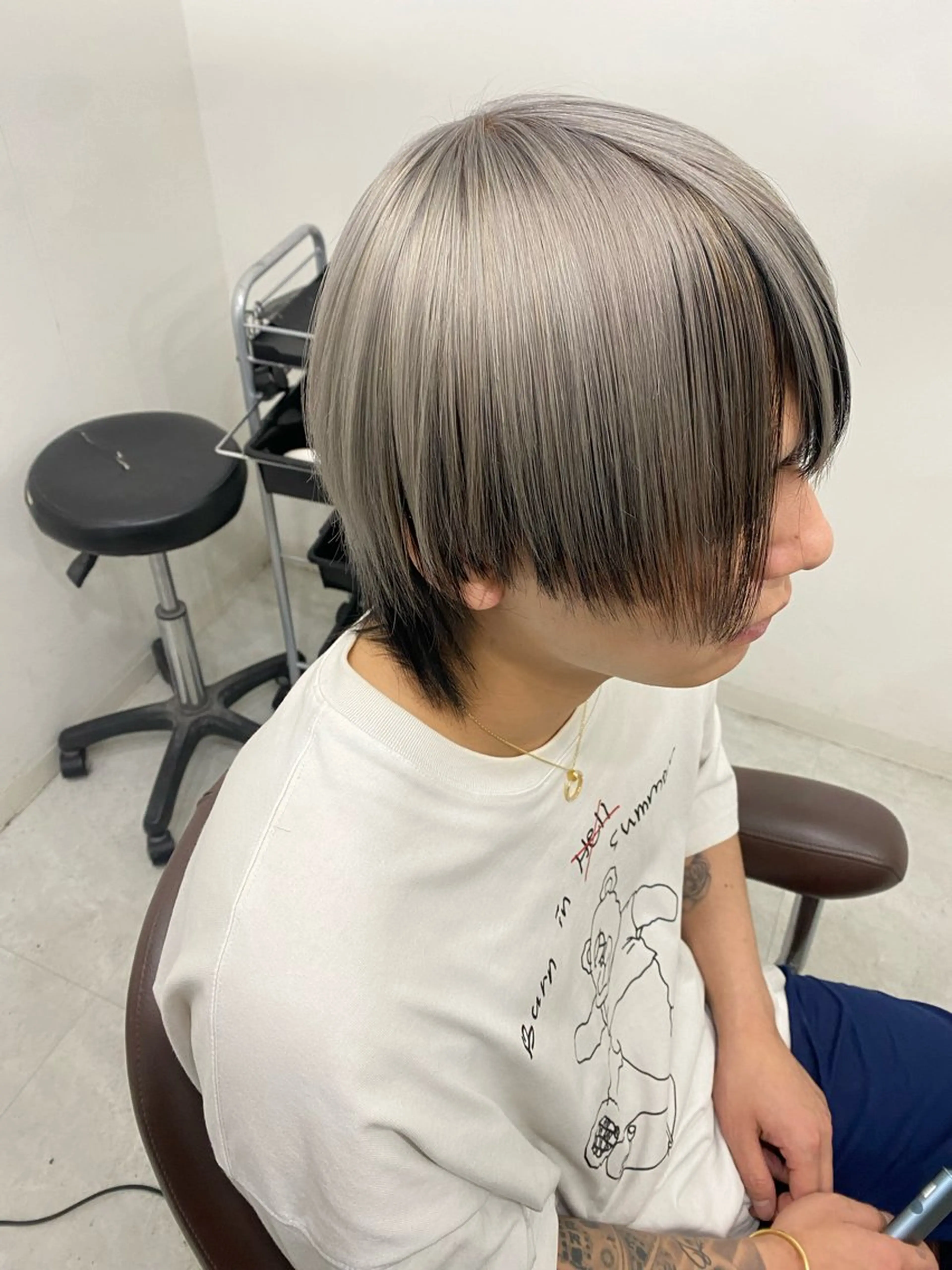 ショート ヘアカラー 田中 翔覇のヘアスタイル