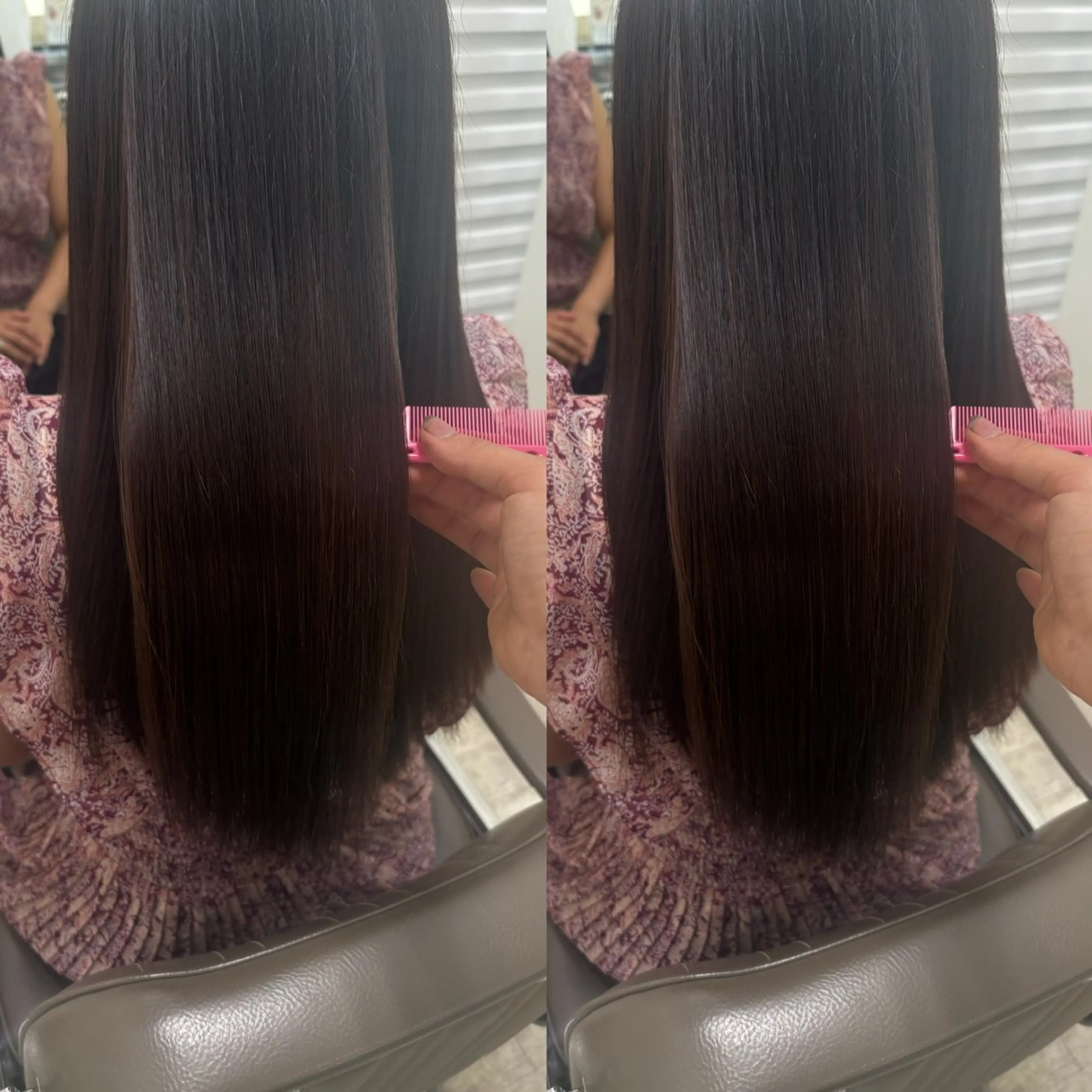 ロング カット ヘアカラー 韓国風骨格カット 艶カラー🩶髙林夏美のヘアスタイル