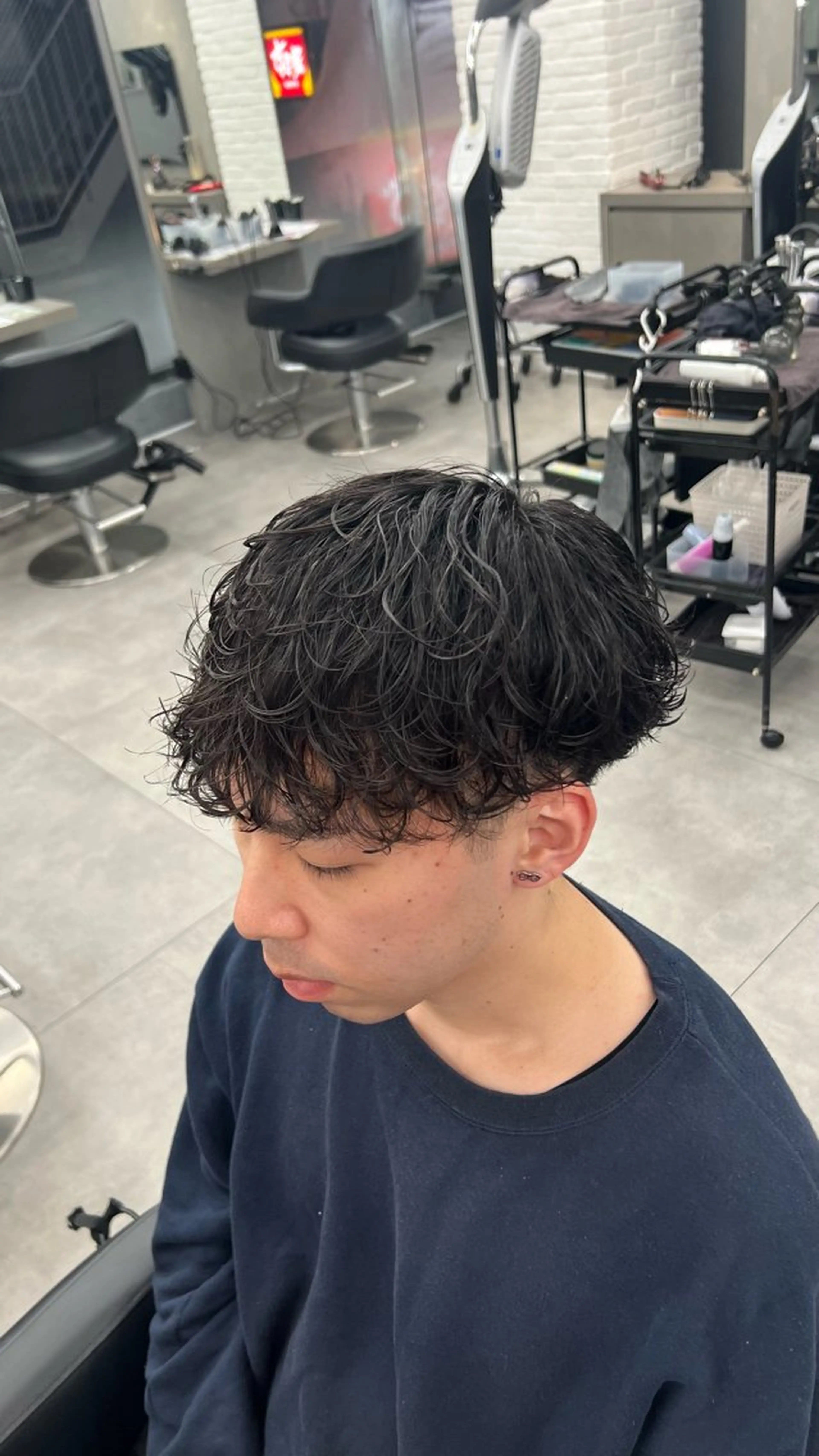 パーマ メンズ メンズパーマ 波巻きパーマ カット パーマ 【OVARL】メンズ 特化/さかしょーのヘアスタイル