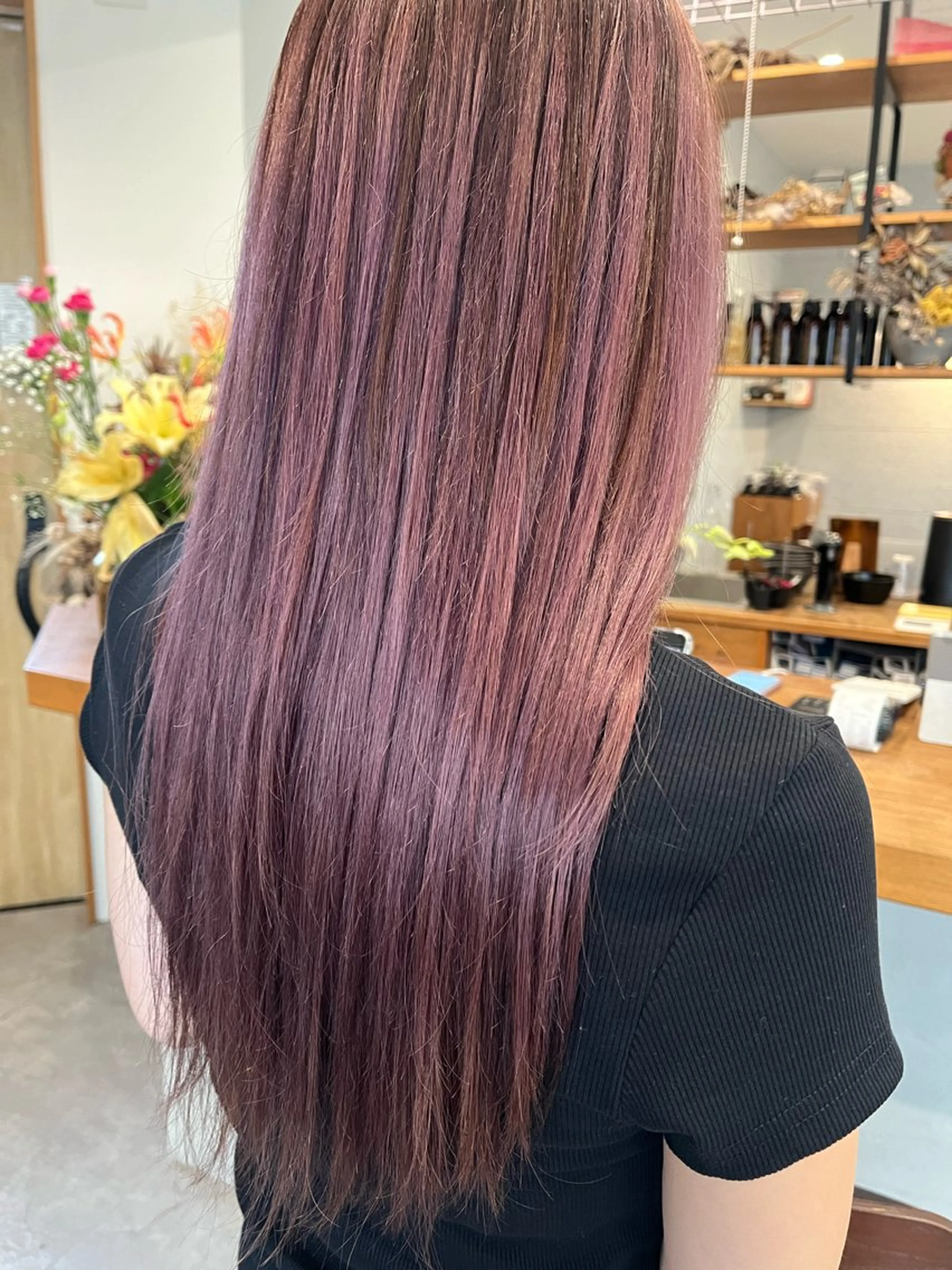 ロング カラー 森 莉子のヘアスタイル