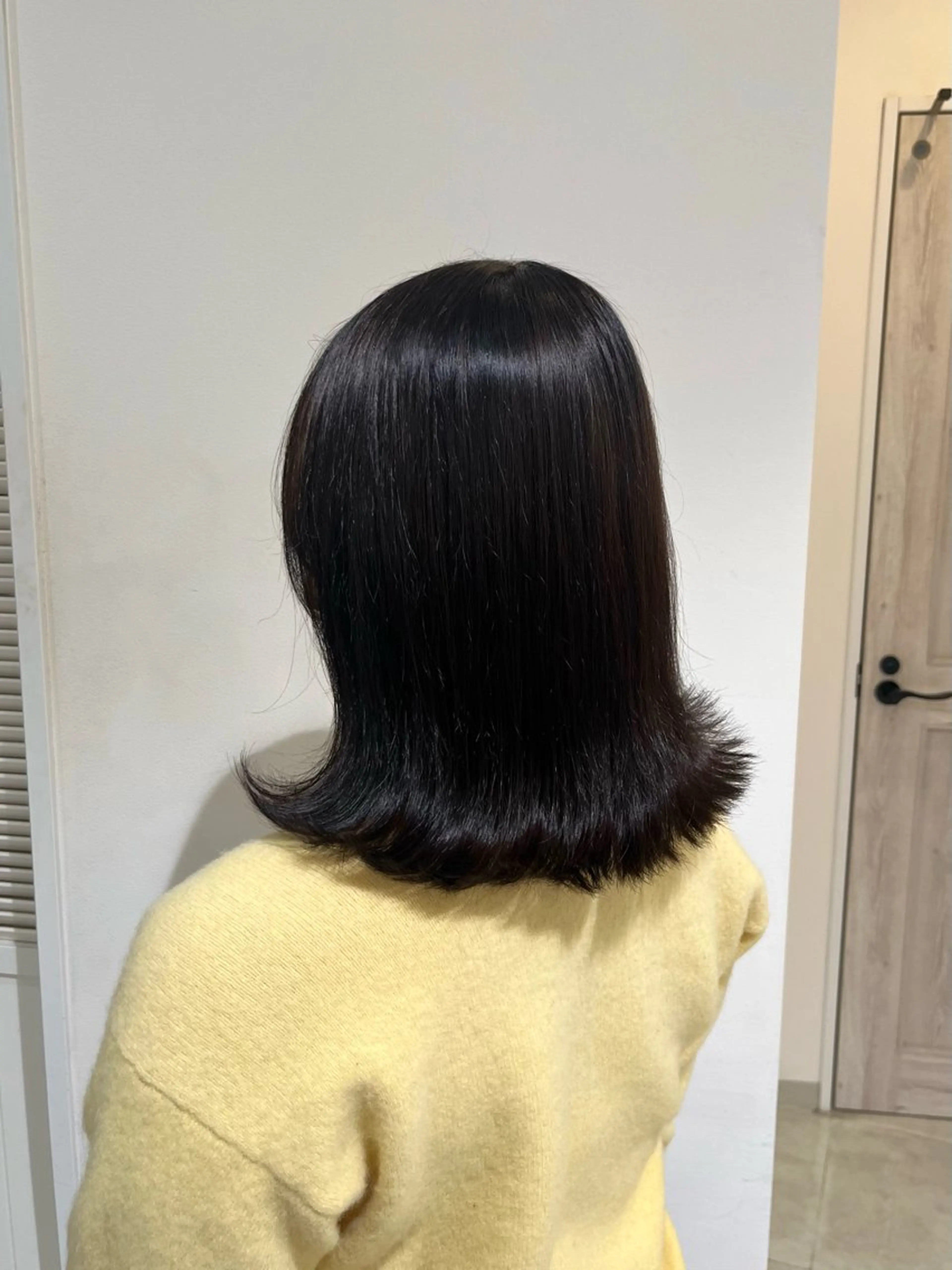 ミディアム カラー ヘアカラー 所 有紗のヘアスタイル