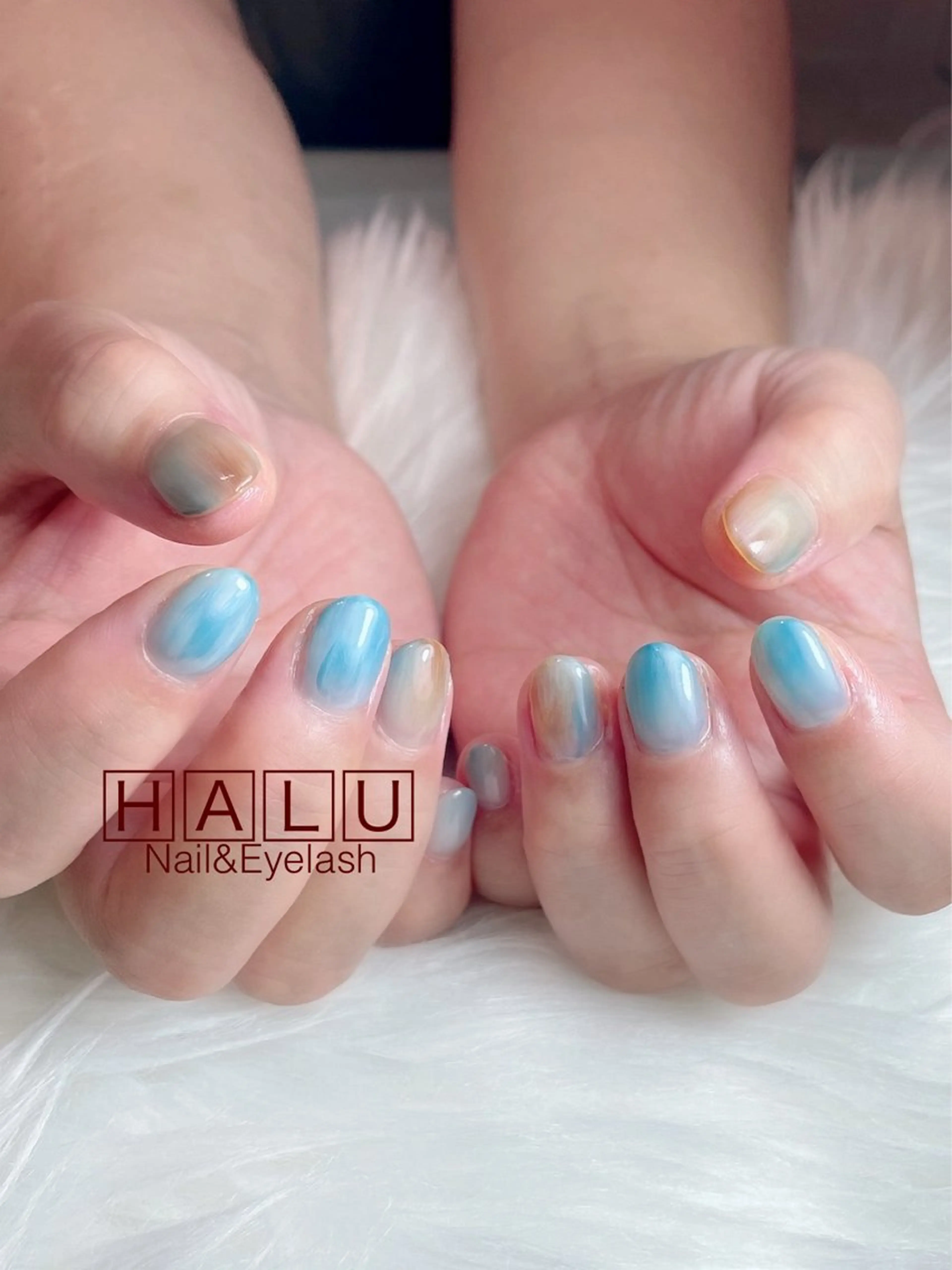 ネイル アートネイル ニュアンスネイル ハンドネイル フットネイル HALU ハルのネイルデザイン