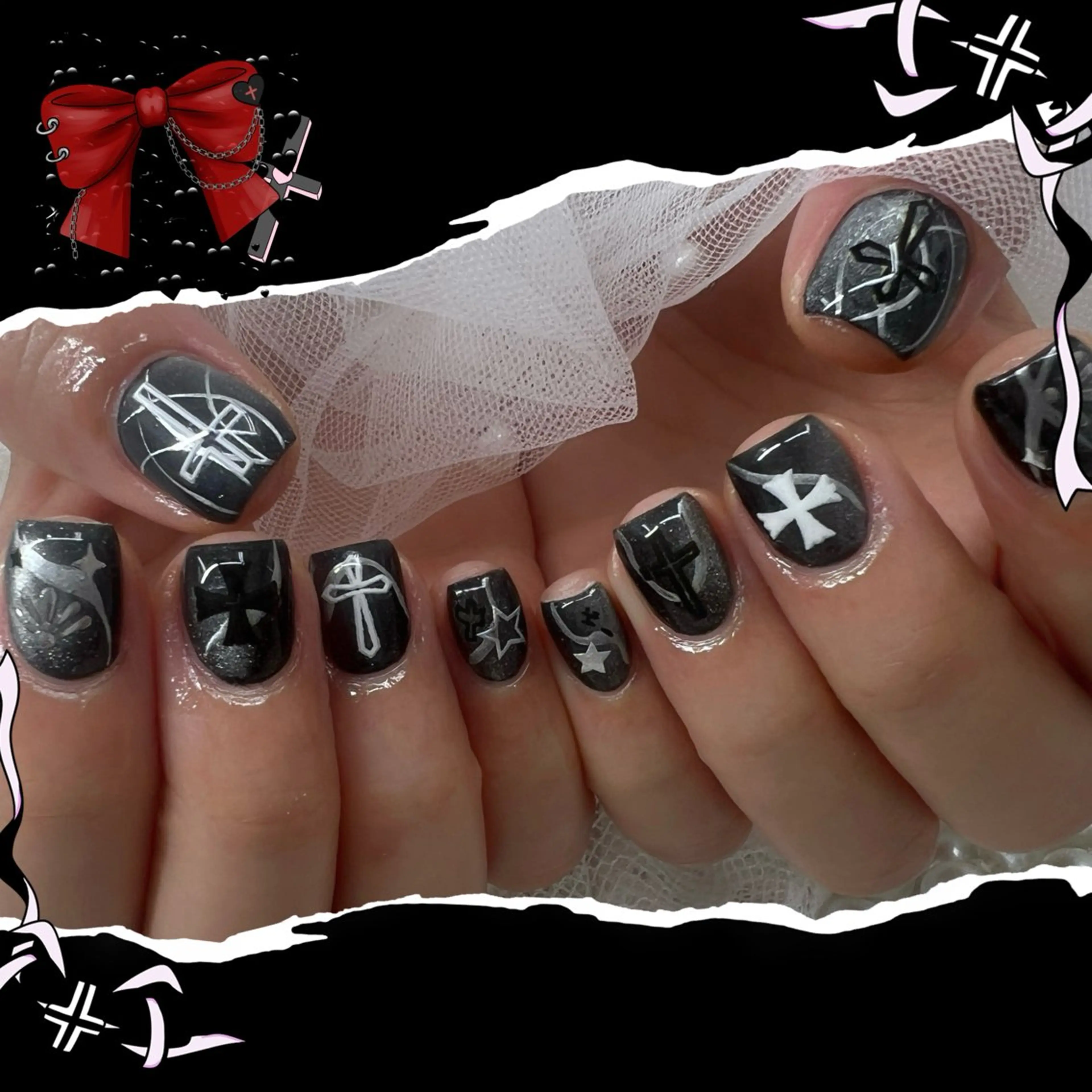 ネイル チークネイル フレンチネイル ガーリー ガラスフレンチ グラデーション Chill Nailsalonのネイルデザイン