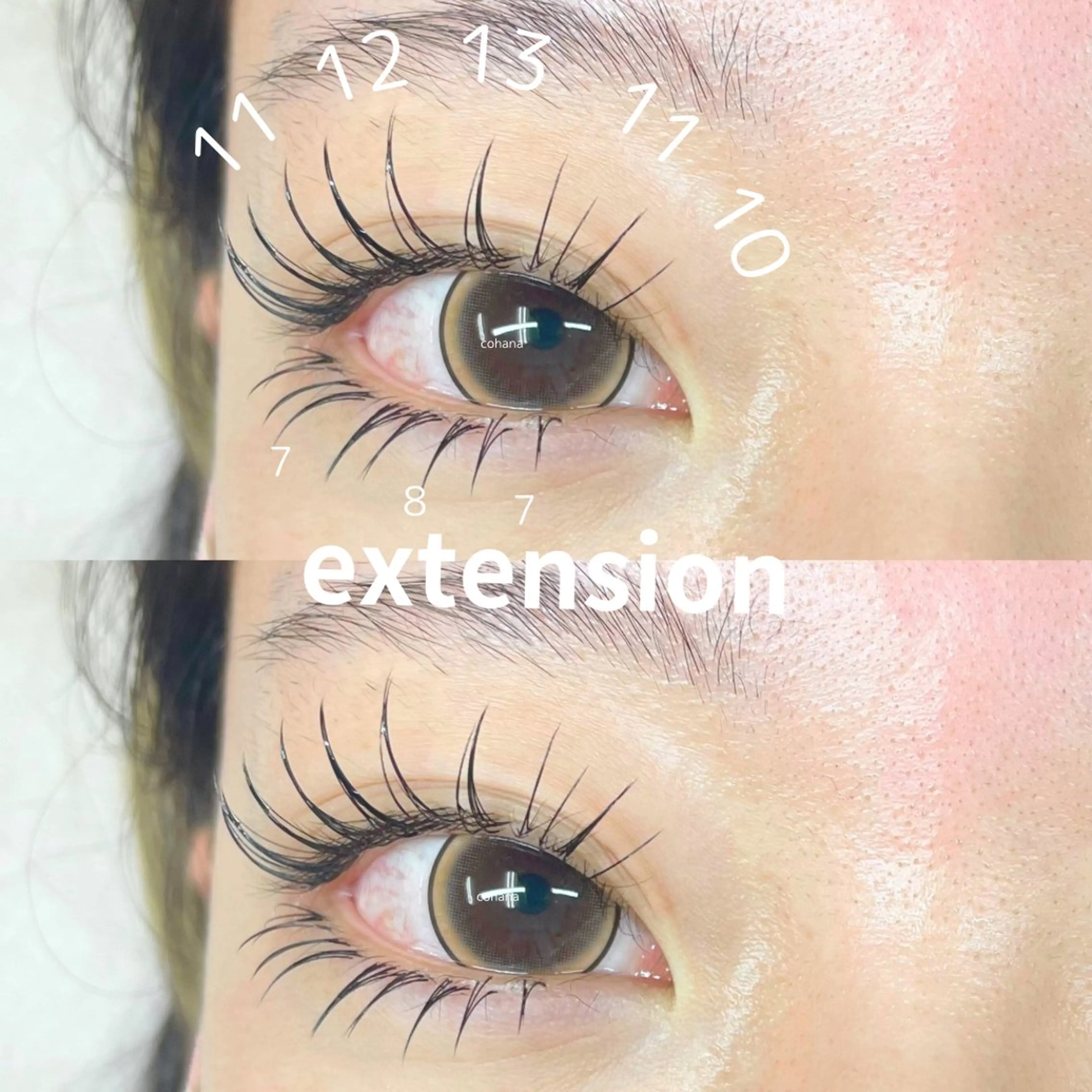 マツエク・マツパ cohana mariのマツエク・マツパデザイン