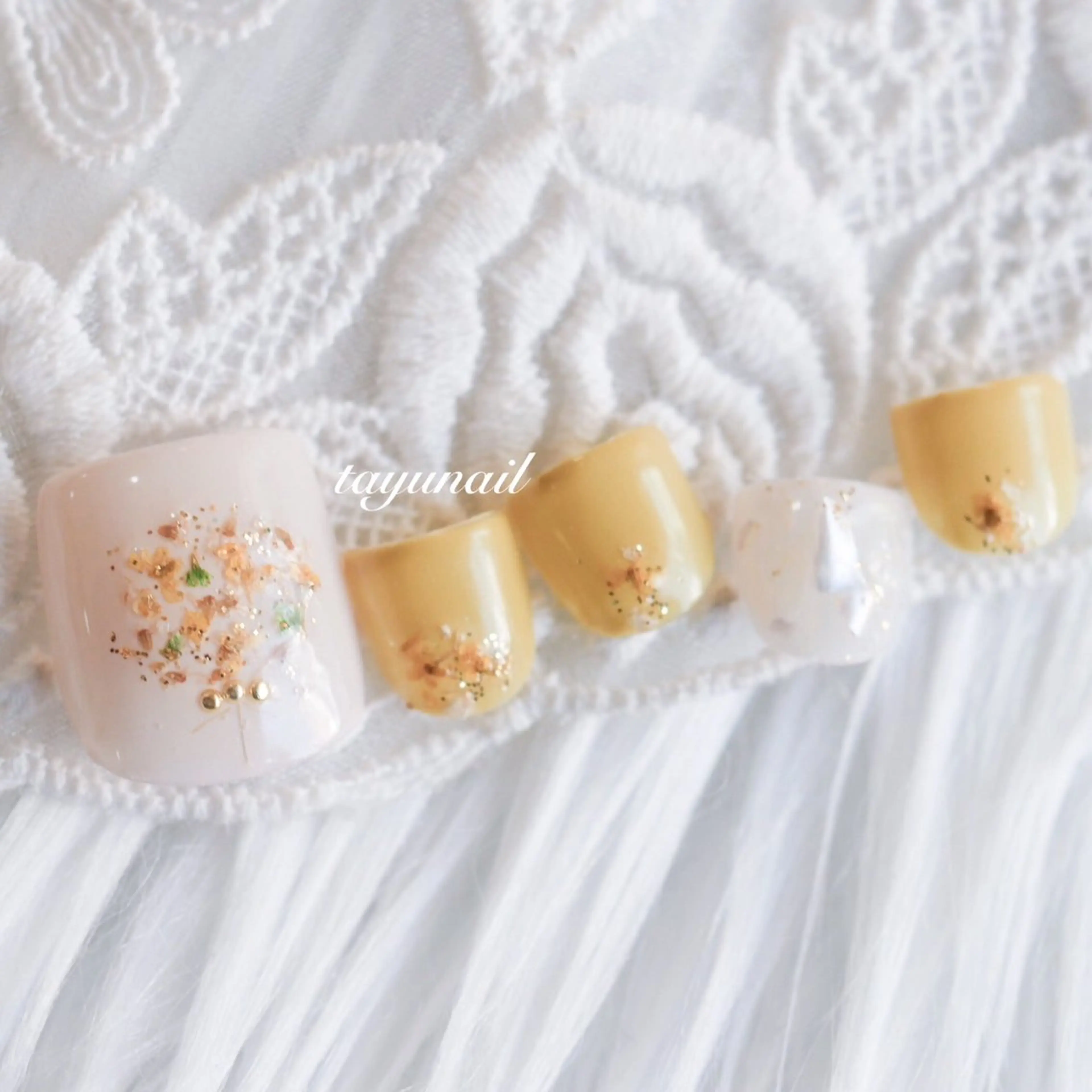 ネイル アートネイル ジェルネイル パラジェル フットネイル ネイルサロン・ネイルスクール　たゆnail所属・ネイルサロン 【たゆnail】のネイルデザイン