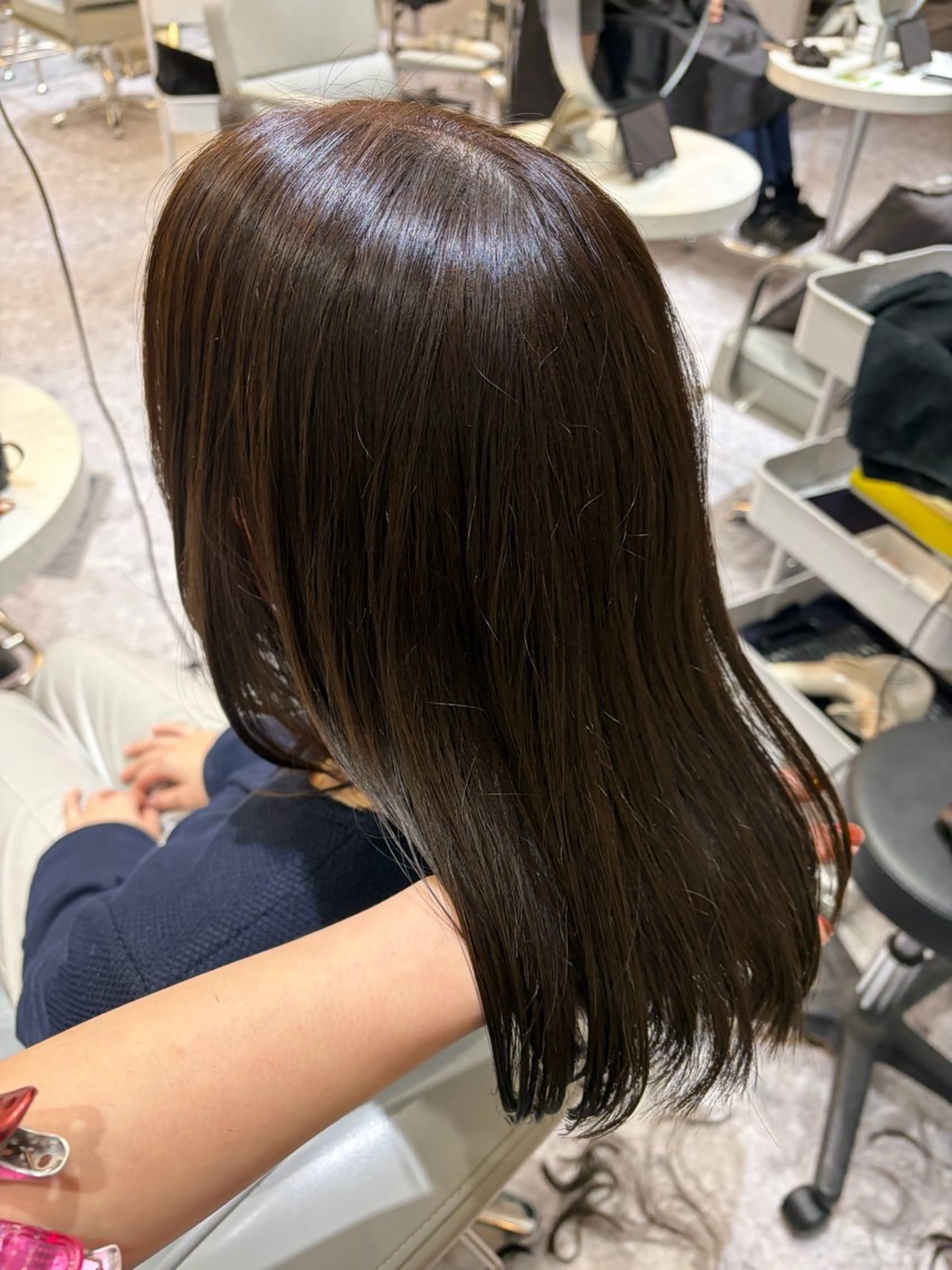 ミディアム カラー ベージュカラー ブリーチ ブラウンカラー 透明感カラー グレージュ ヘアカラー Ayano‪‪🎀似 合わせ×透明感🎀のヘアスタイル