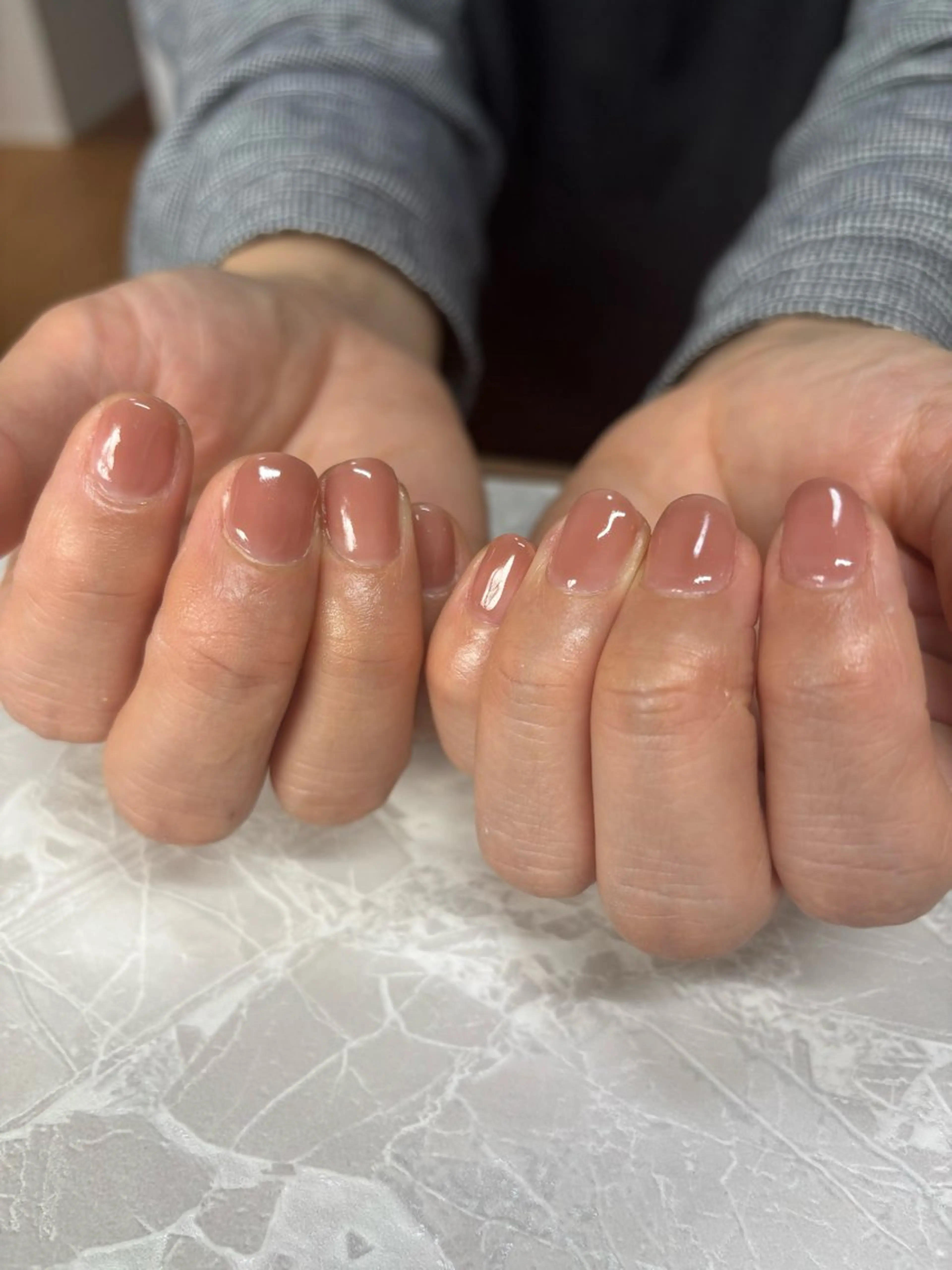 ネイル ワンカラーネイル ショートネイル ハンドネイル 茂野 恵のネイルデザイン