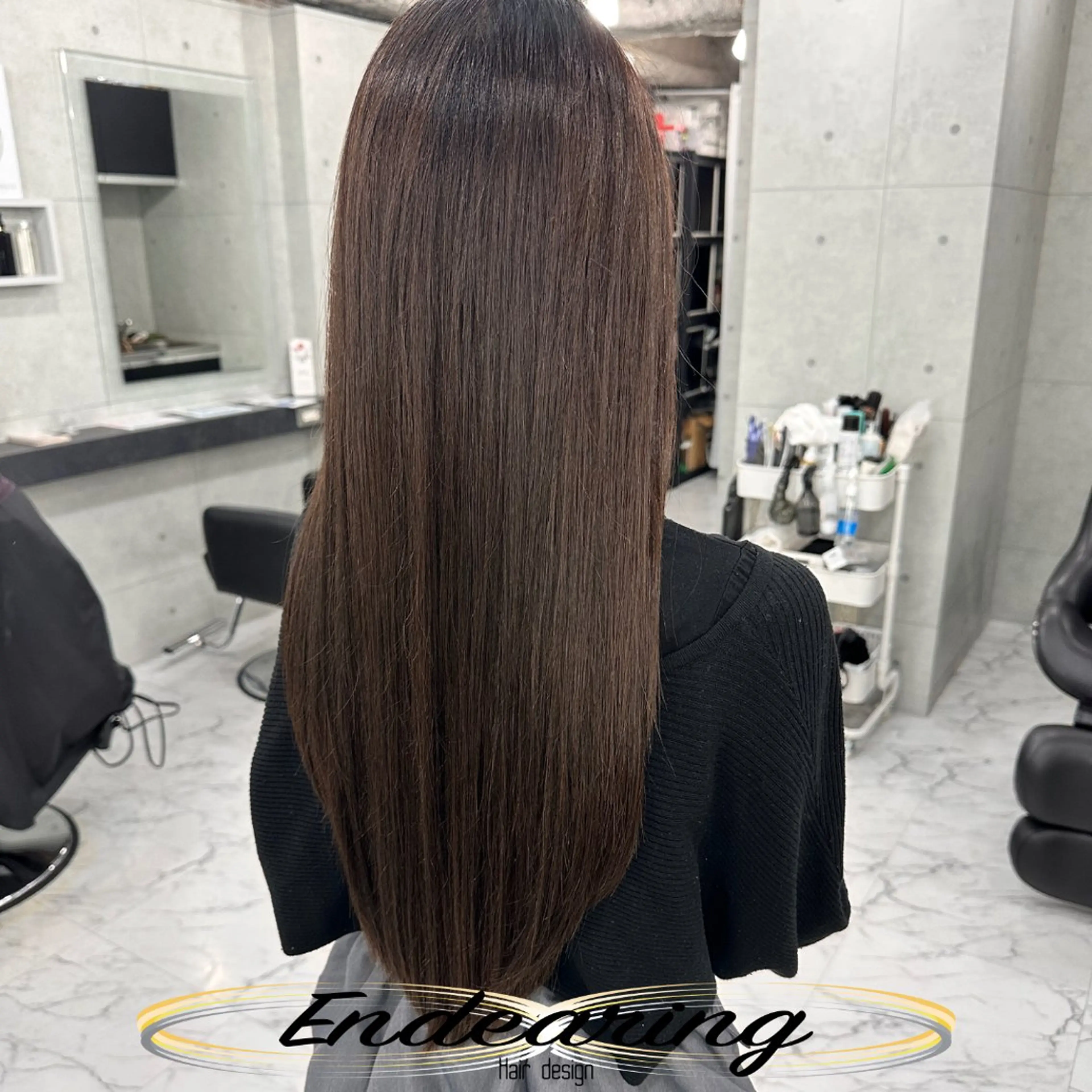 ロング レイヤーカット ロング カット ヘアカラー Endearing 銀座/レイヤーカットのヘアスタイル