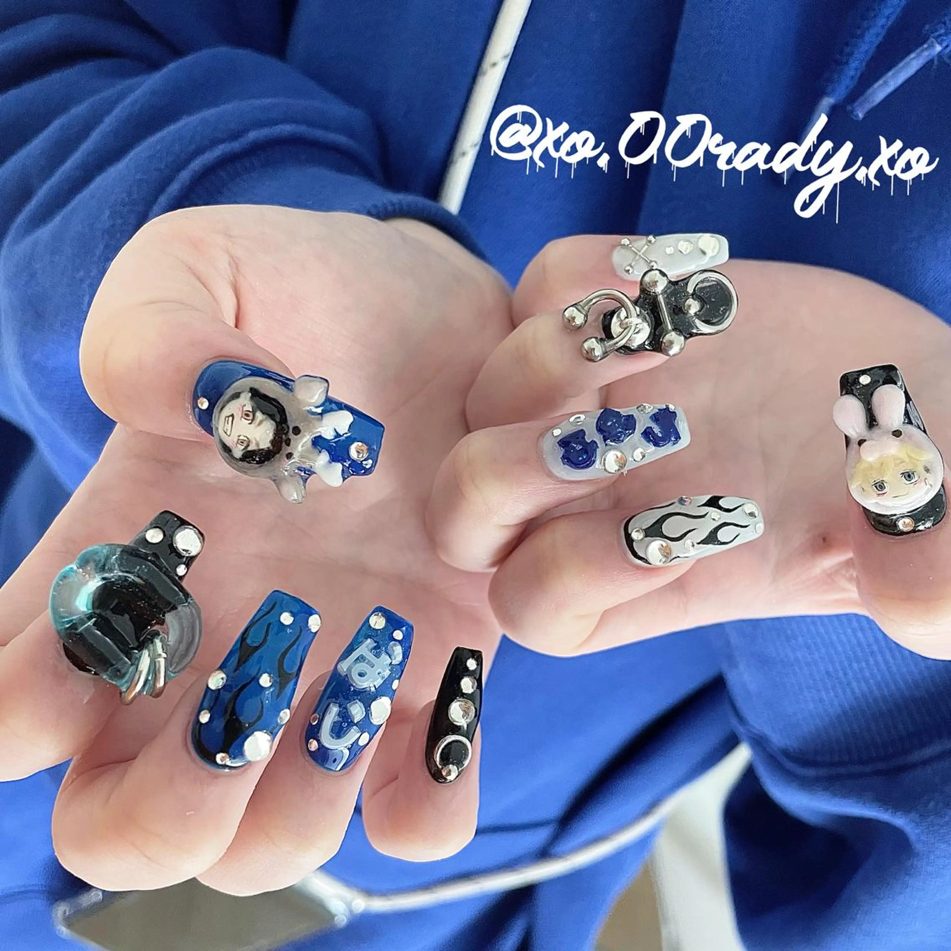 セミロング カラー ヘアアレンジ メンズ キッズ ネイル マツエク・マツパ ハンドネイル ⛓Miyu ⛓のネイルデザイン