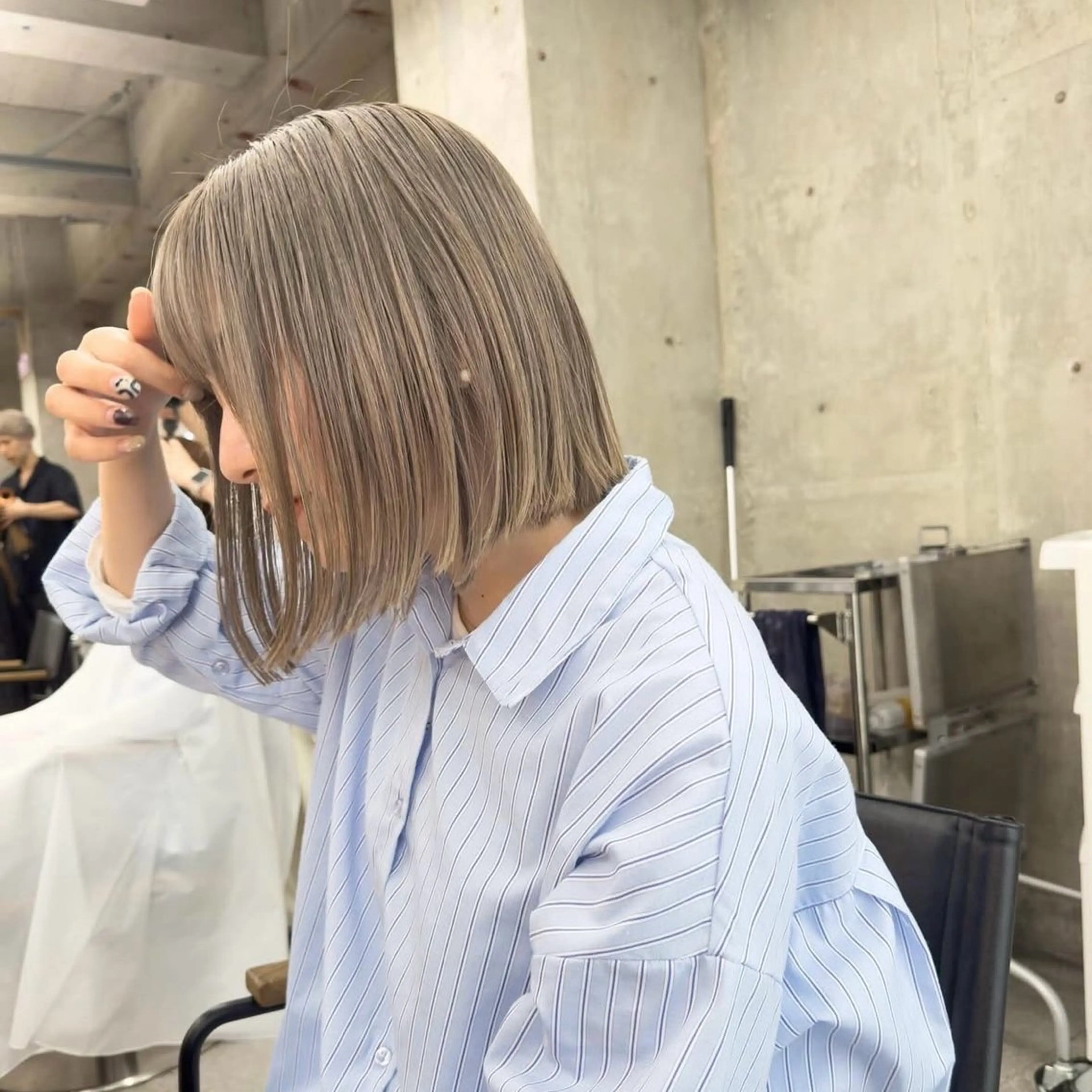 ミディアム カット ヘアカラー 森綱 悠 /栄/ショートのヘアスタイル