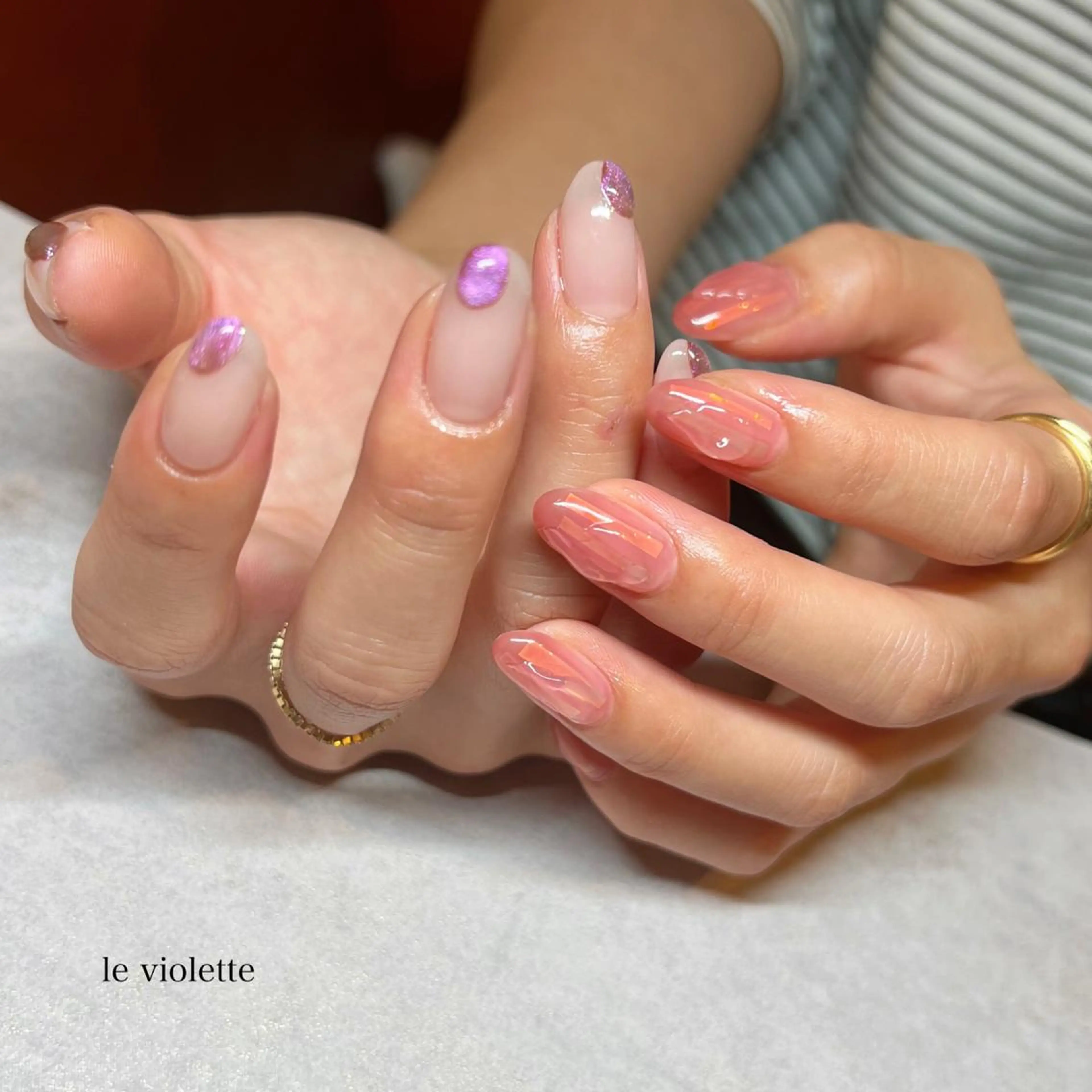 ネイル ハンドネイル le violetteのネイルデザイン