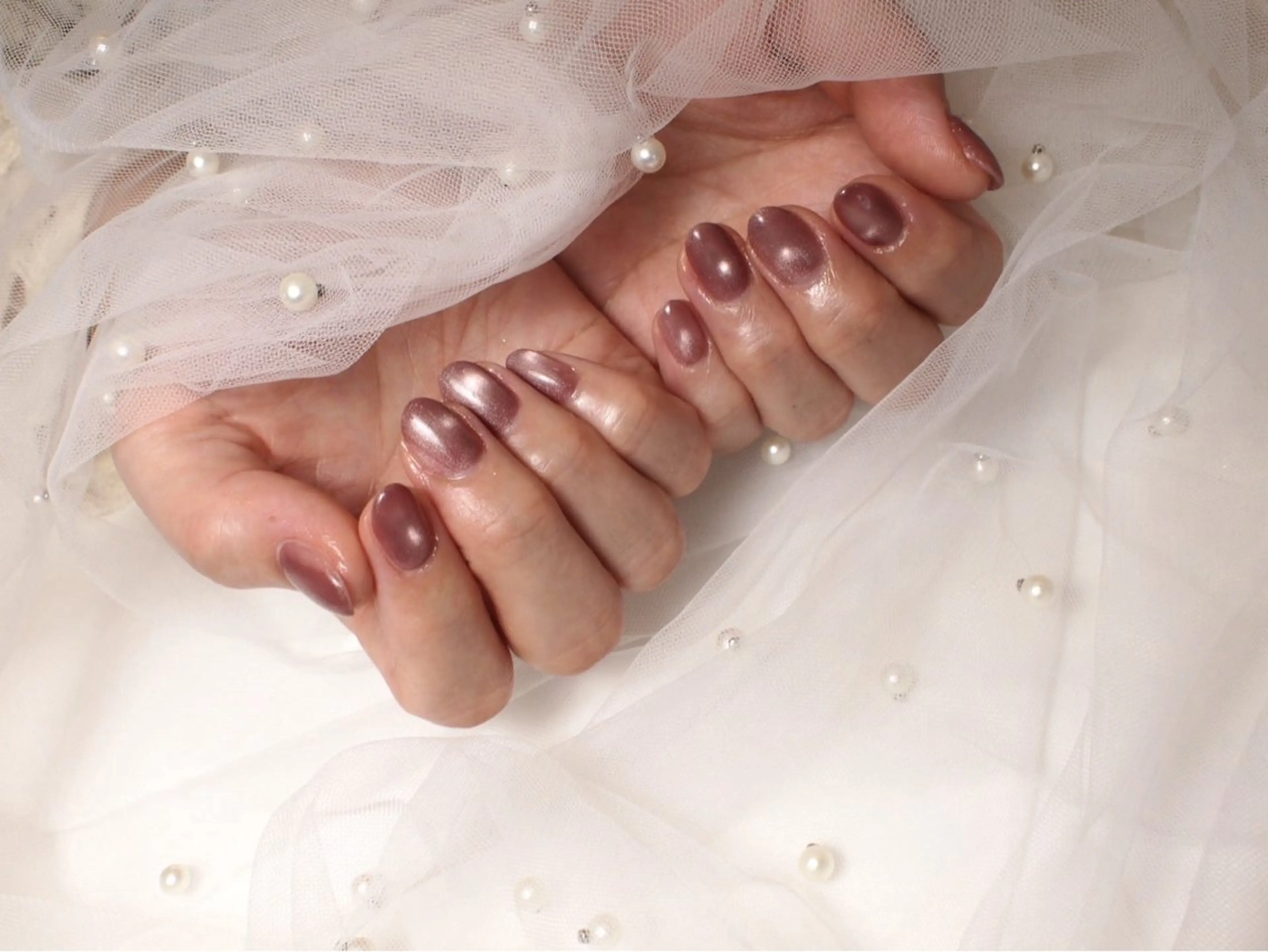 ネイル マグネットネイル マグネットワンカラー ワンカラーネイル ハンドネイル ORGAN makiのネイルデザイン