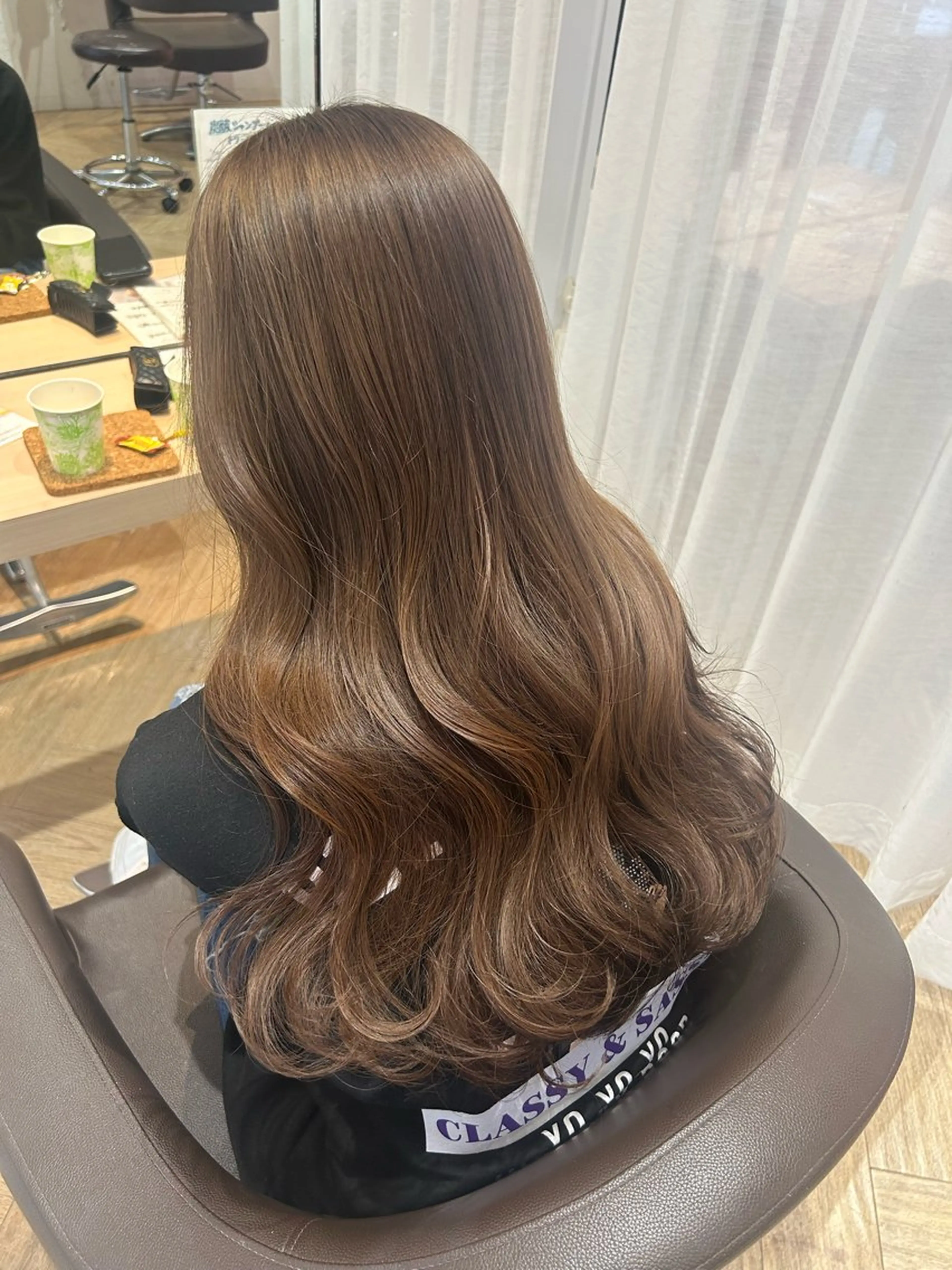 ロング カラー カット ヘアカラー 砂野 真璃奈のヘアスタイル