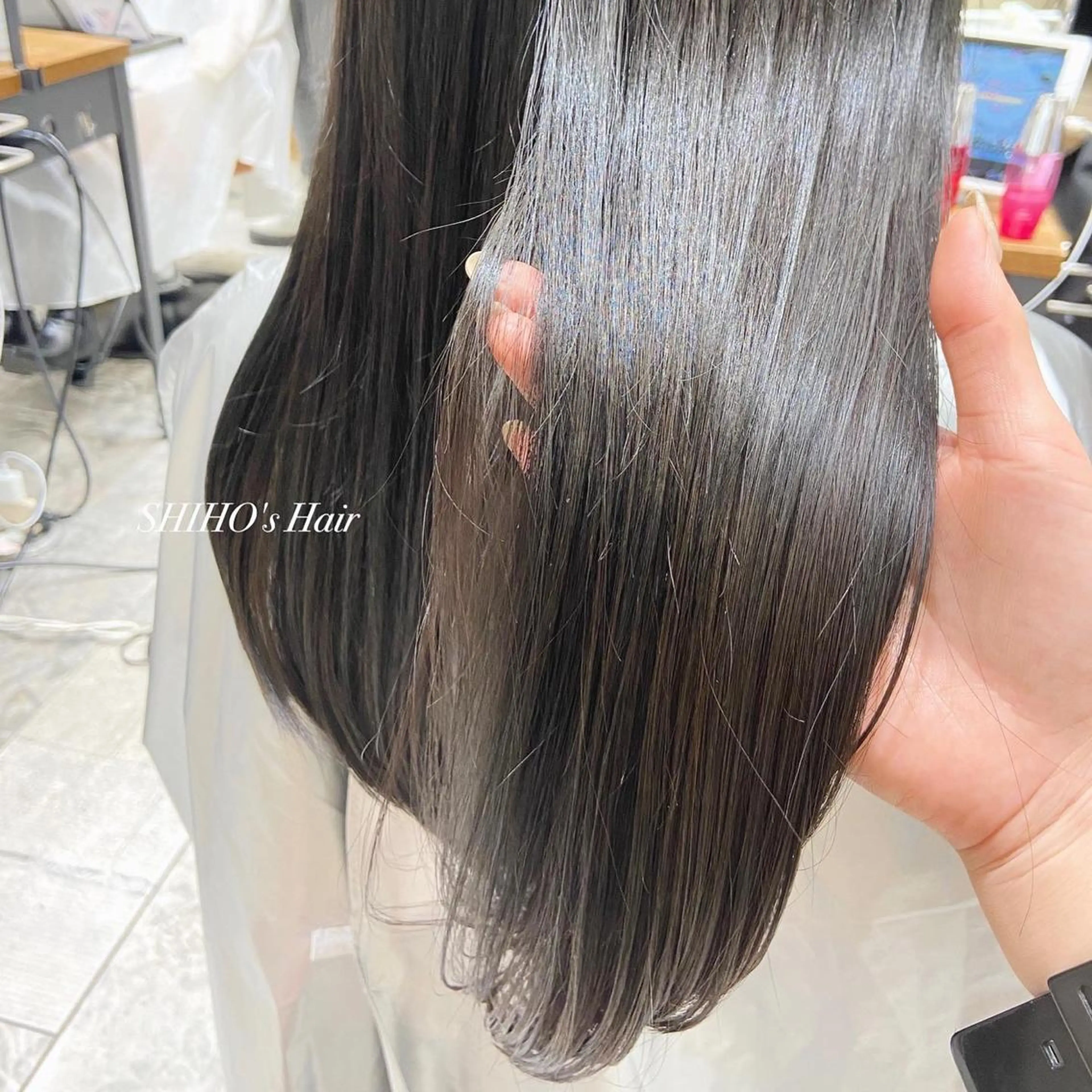 ロング カラー パーマ ヘアアレンジ ベージュカラー ブリーチ 透明感カラー イルミナカラー インナーカラー 🌈小顔似合わせ SHIHO🌈のヘアスタイル