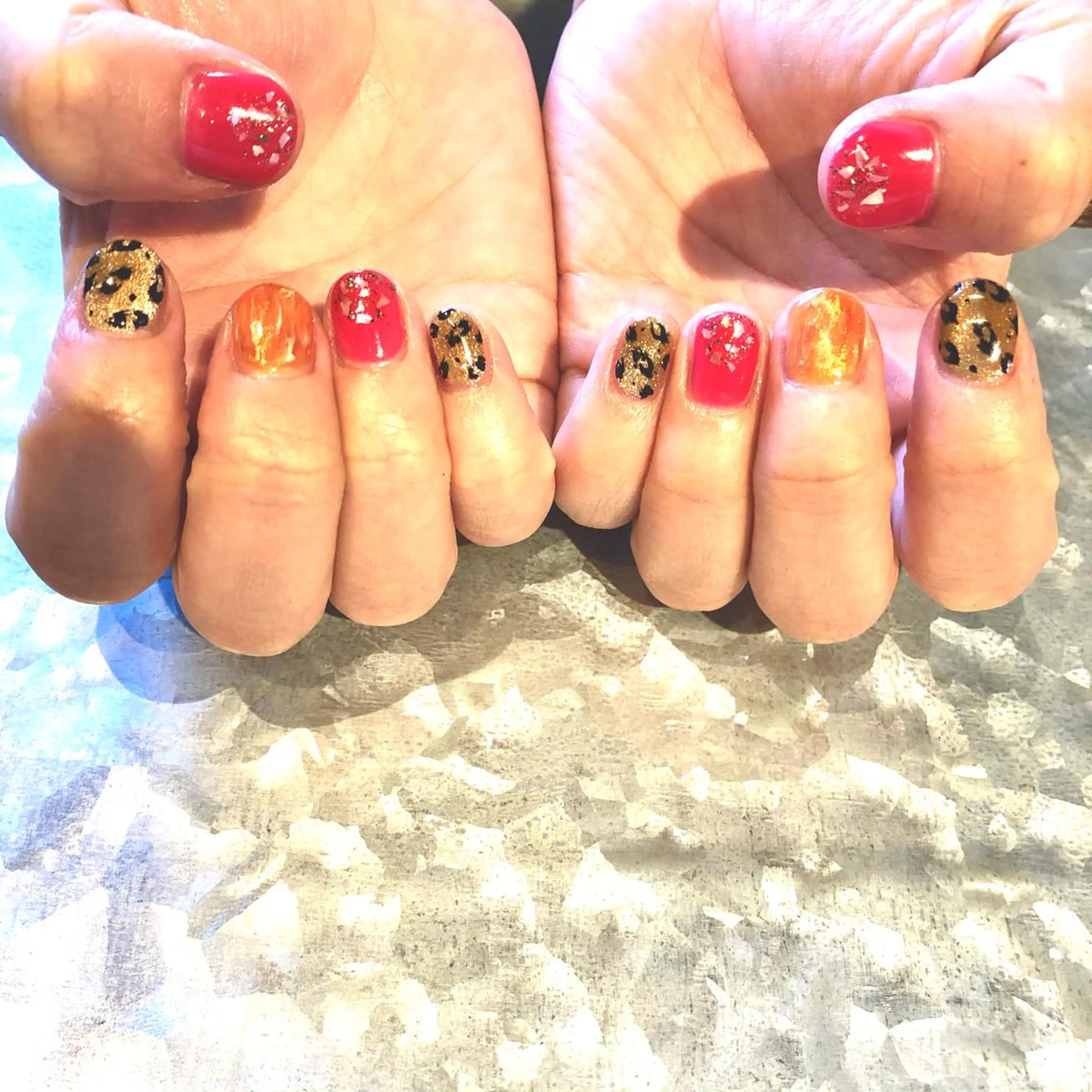 ネイル アニマル柄 マグネットネイル TRAM-nail moriizumiのネイルデザイン