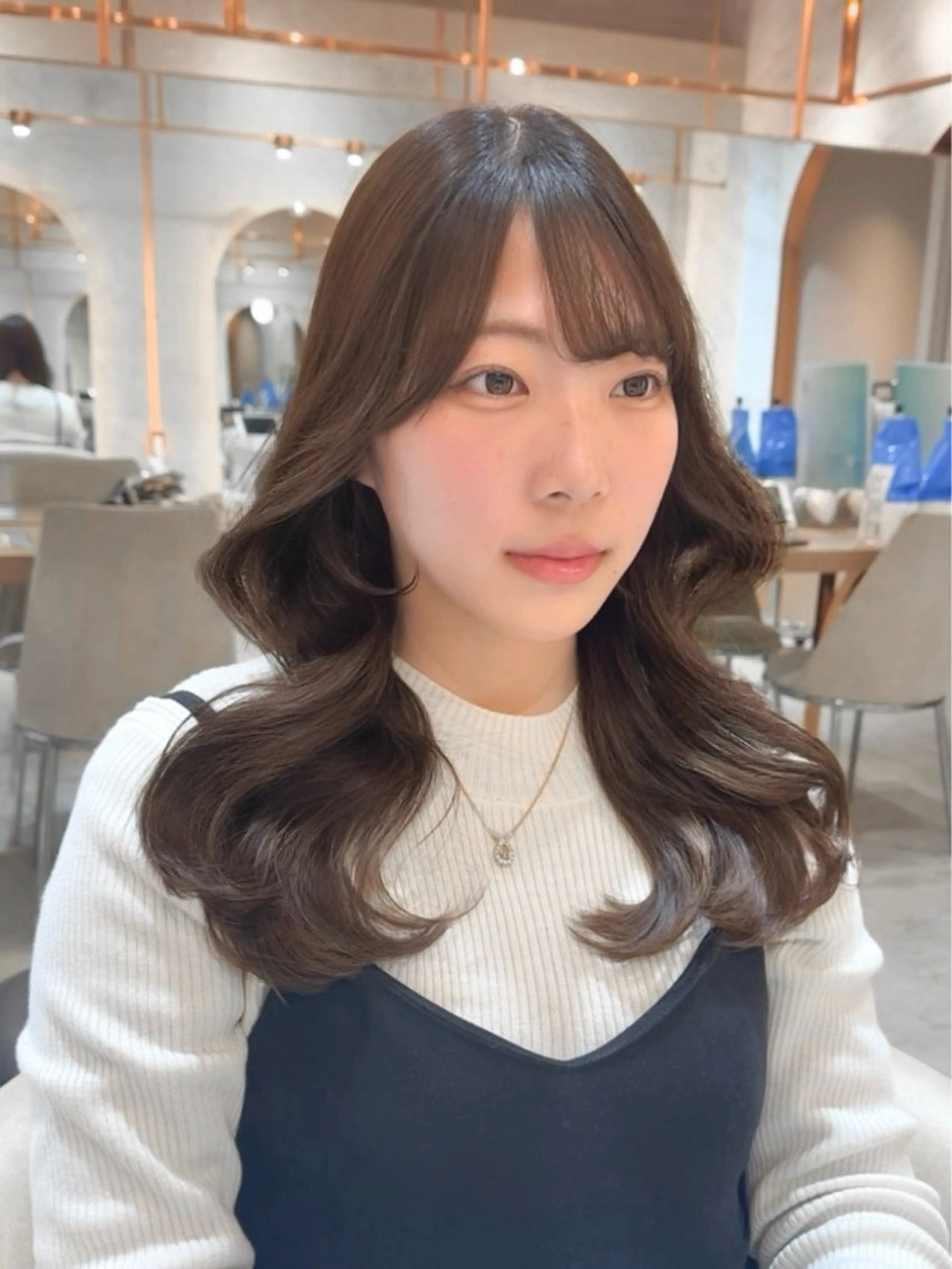 セミロング 縮毛矯正/韓国ヘア /レイヤー🎀ミズキのヘアスタイル