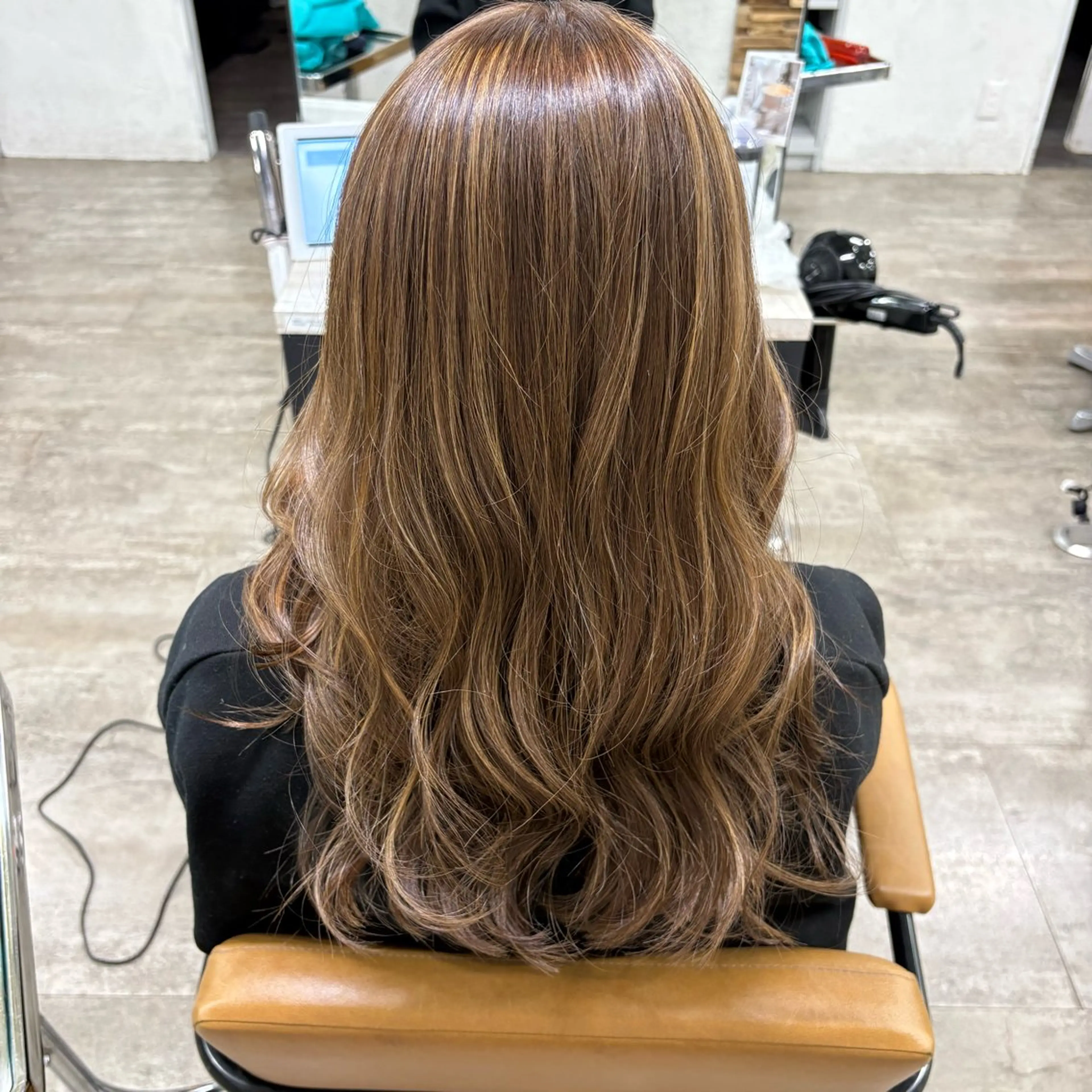 ロング ハイライト カット ヘアカラー トリートメント 💝ヘアアレンジ/ダ ブルカラー💝みさきのヘアスタイル