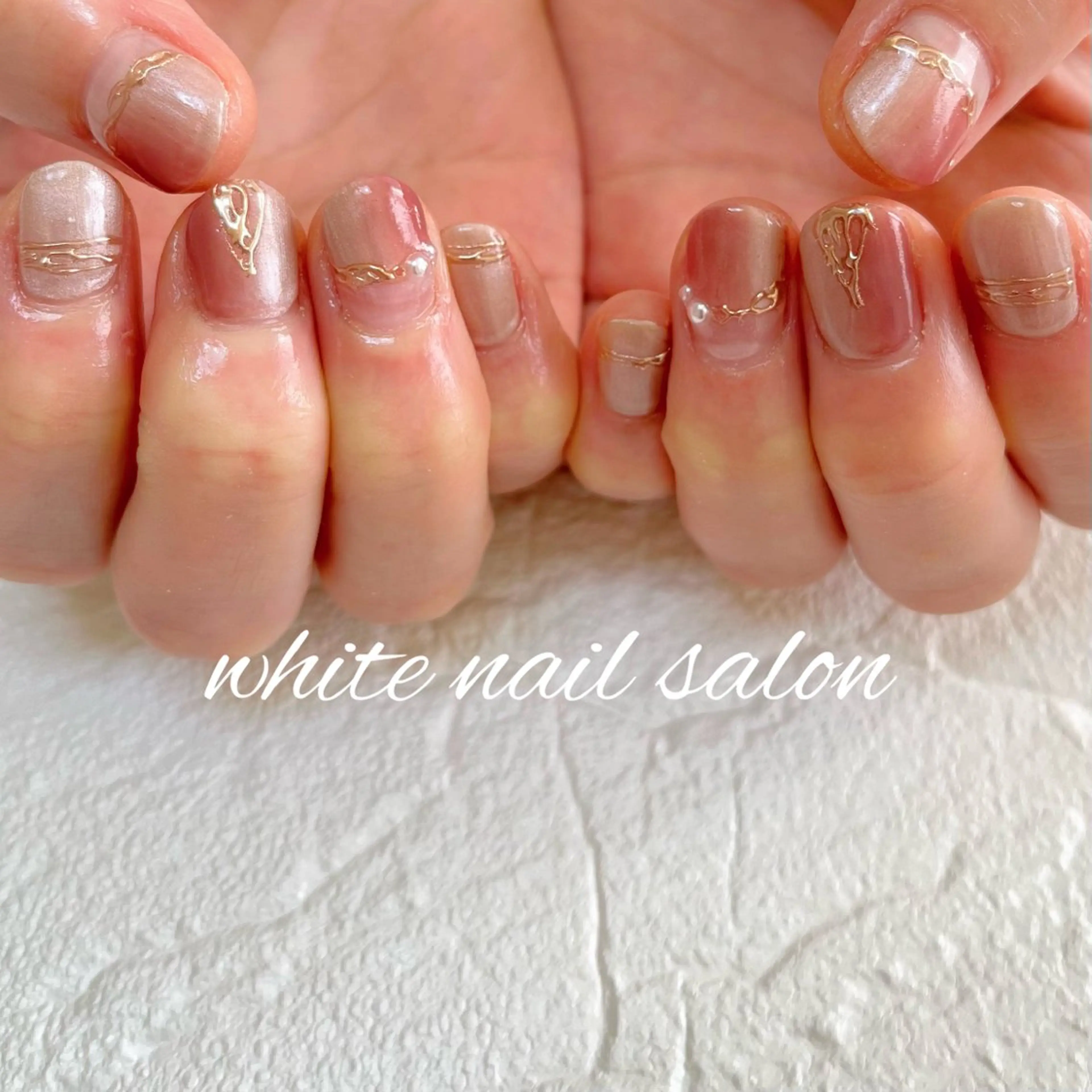ネイル ラメ(グリッター) ハンドネイル white nail salonのネイルデザイン