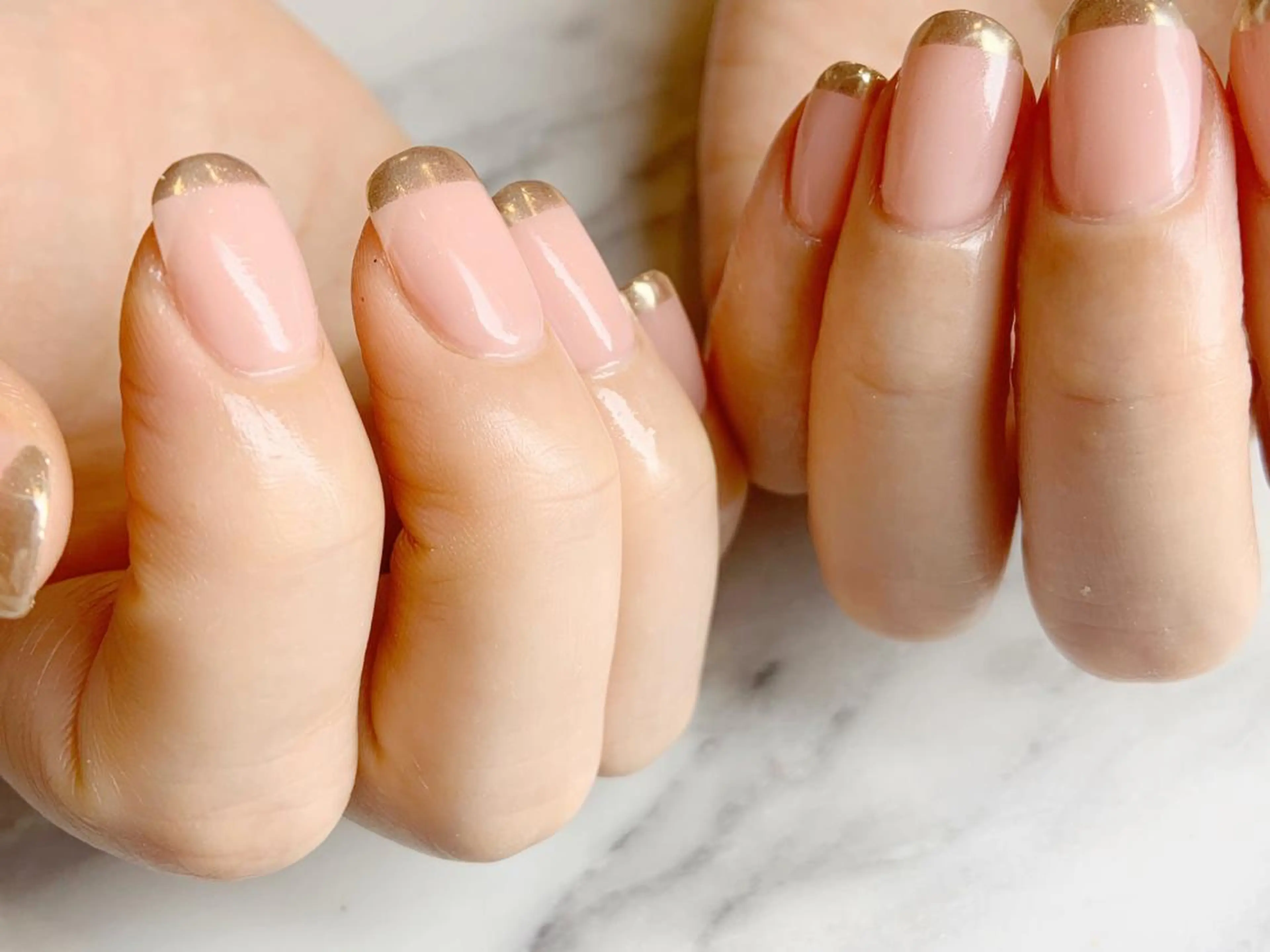 ネイル フレンチネイル ミラーネイル ネイリスト シンのネイルデザイン